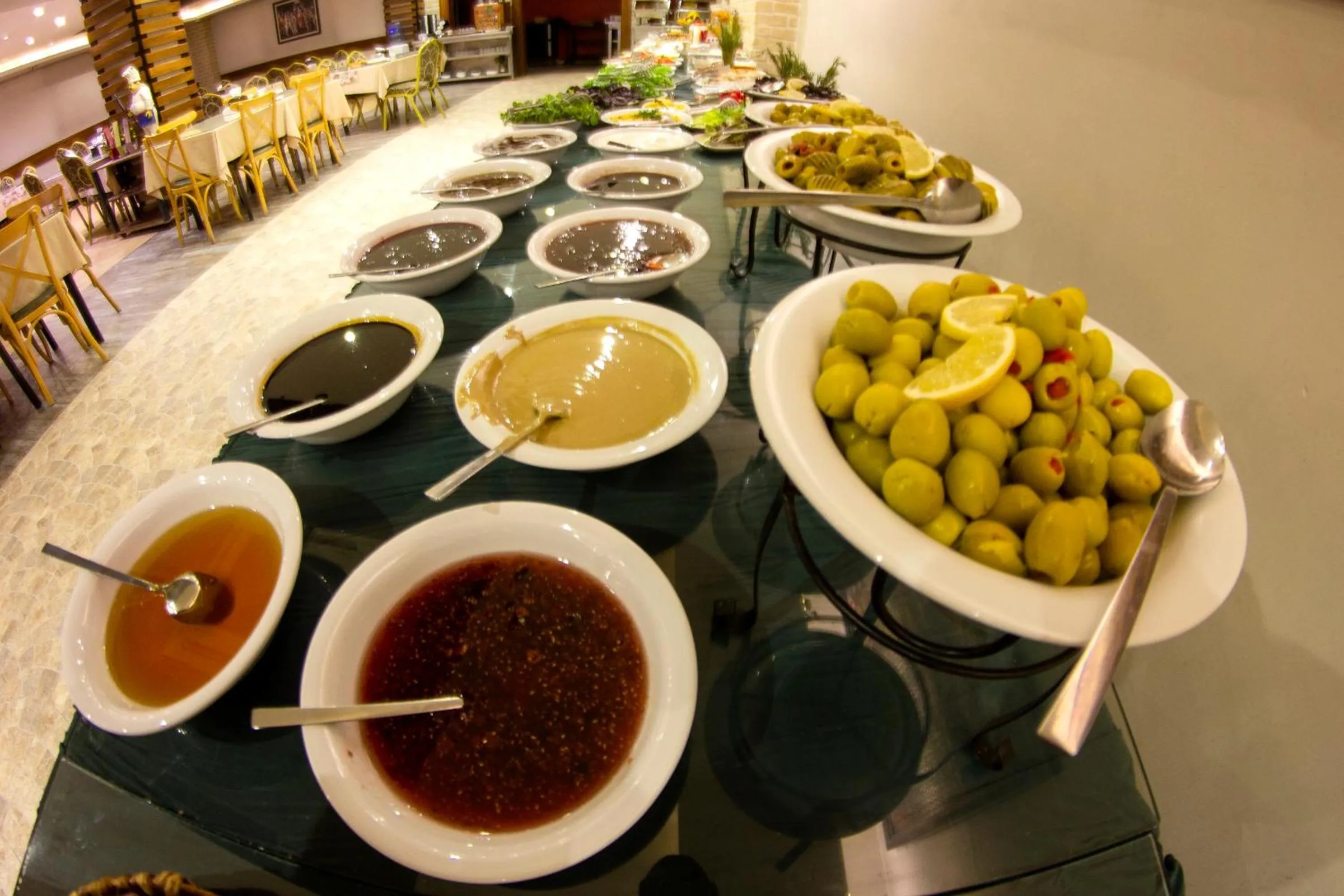 Buffet breakfast in Baykara Hotel
