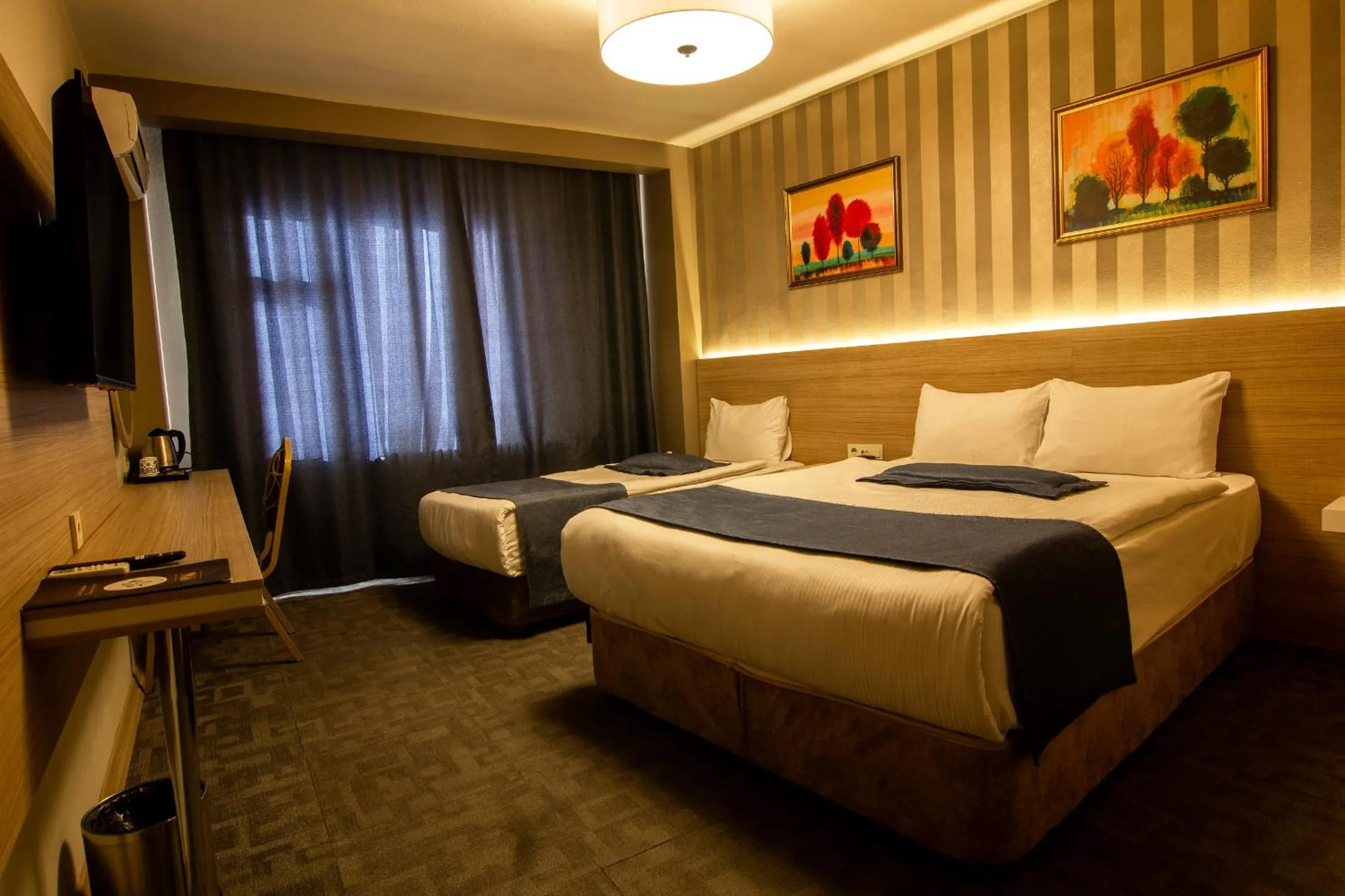 Bedroom, Bed in Baykara Hotel