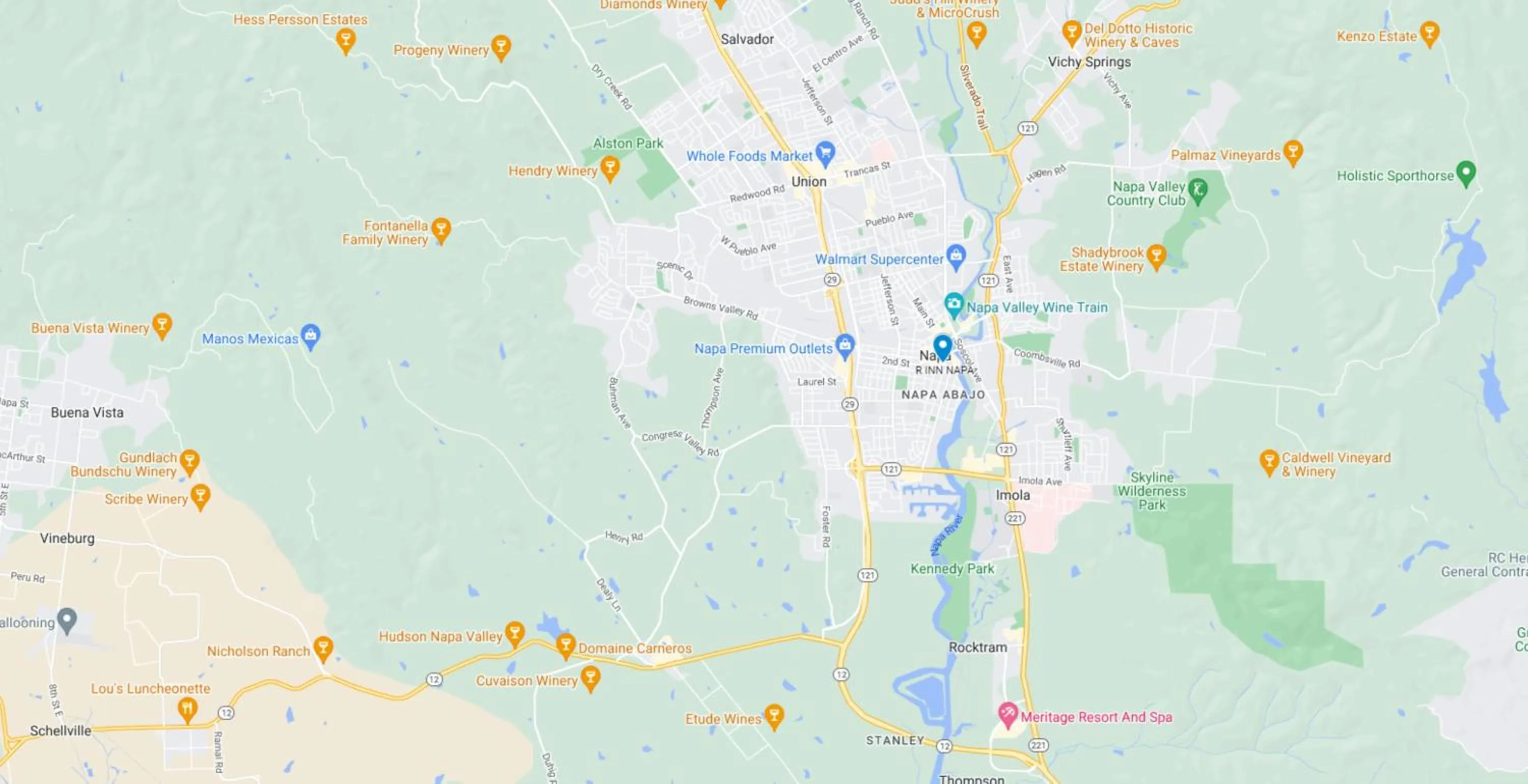 Text overlay in R Inn Napa