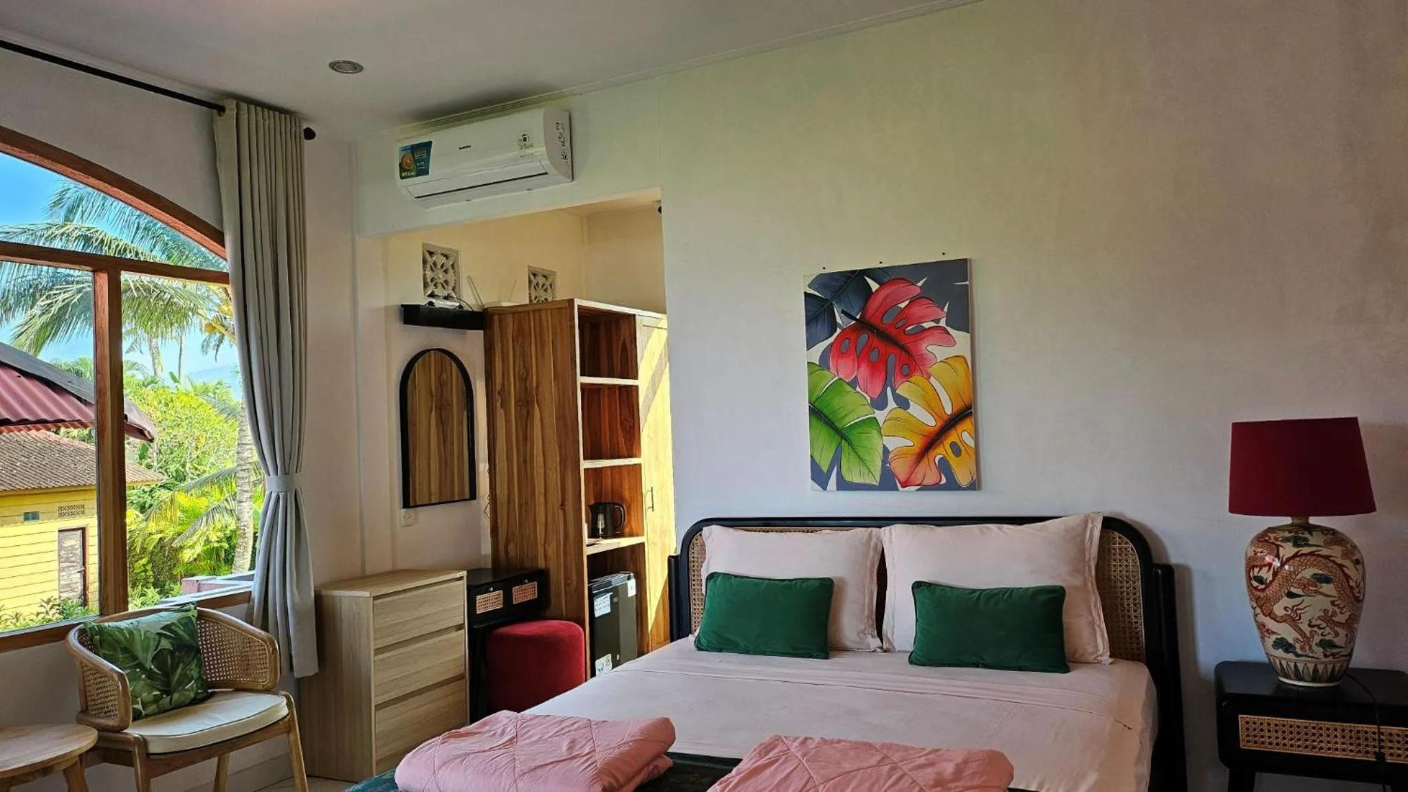 Bed in Pondok Pisces Bungalows Balian Beach