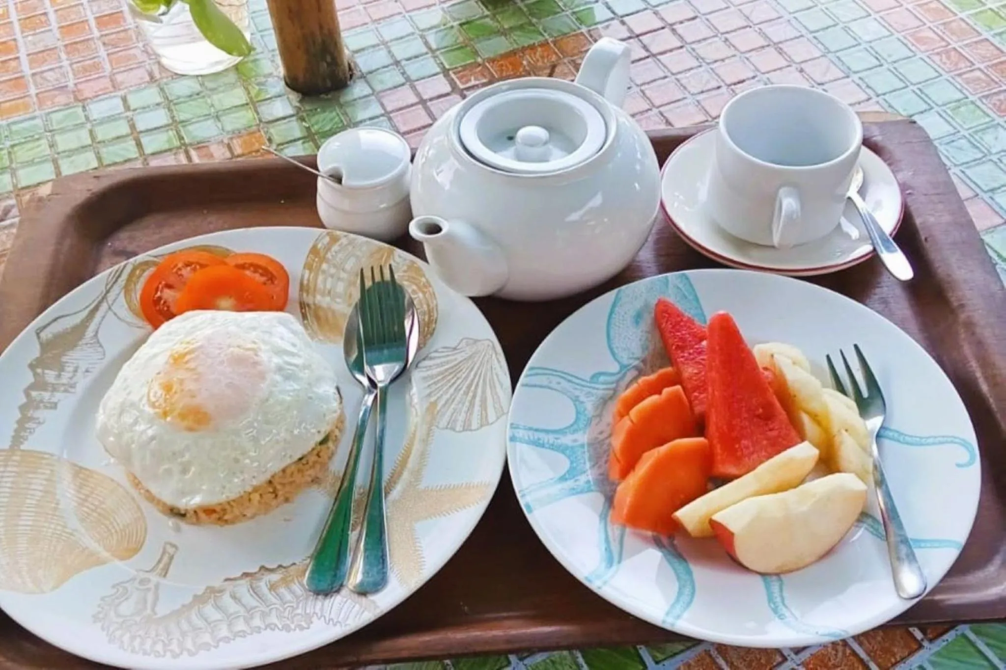 Breakfast in Pondok Pisces Bungalows Balian Beach