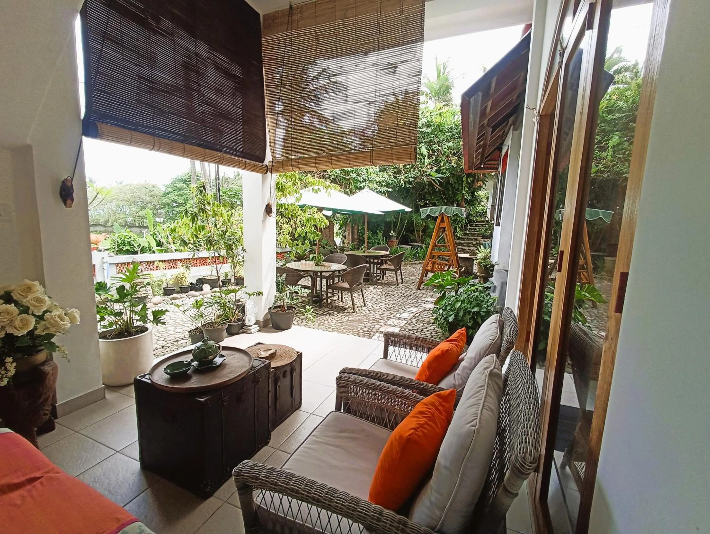 Patio in Pondok Pisces Bungalows Balian Beach