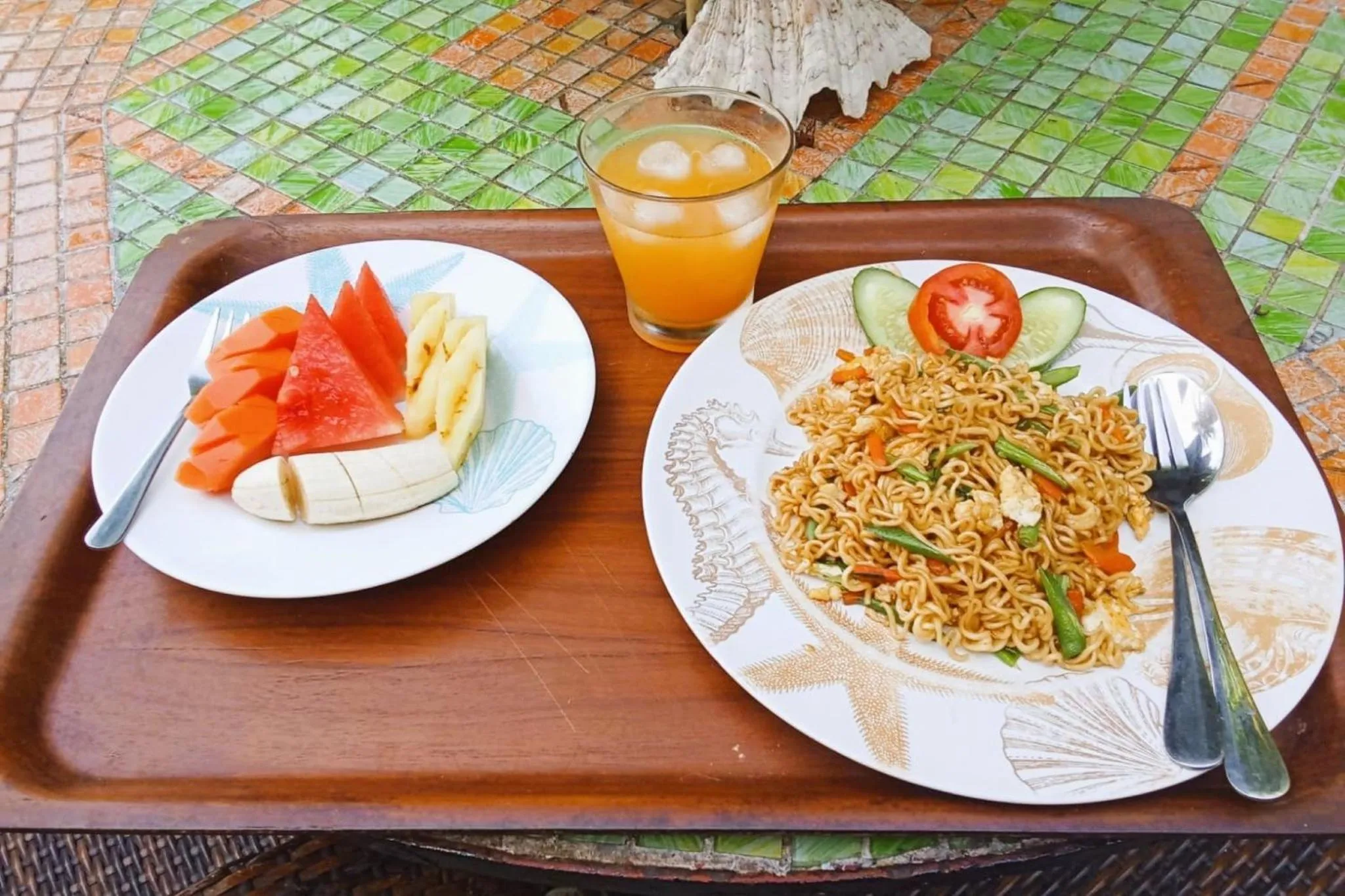 Breakfast in Pondok Pisces Bungalows Balian Beach