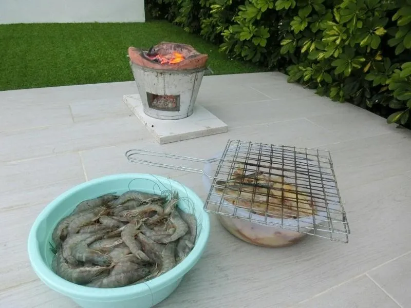 BBQ facilities in La Playa Beach Front Pool Villa Cha-am,Huahin