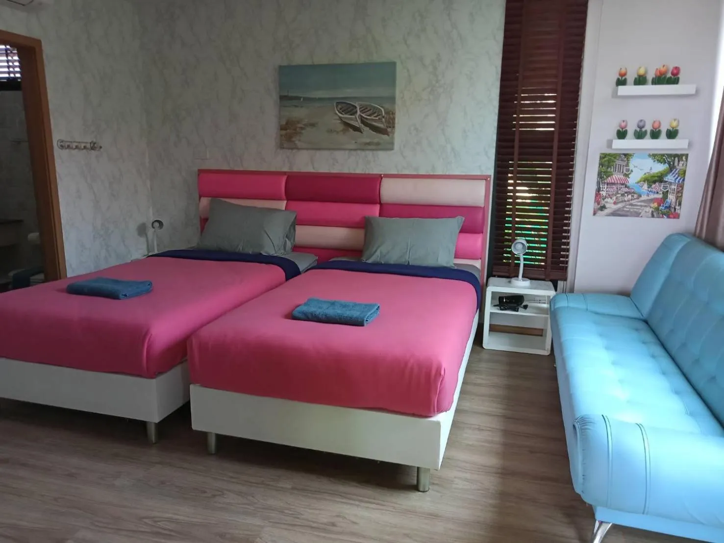 Bed in La Playa Beach Front Pool Villa Cha-am,Huahin