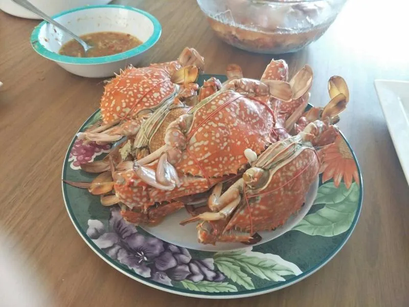 Food close-up in La Playa Beach Front Pool Villa Cha-am,Huahin