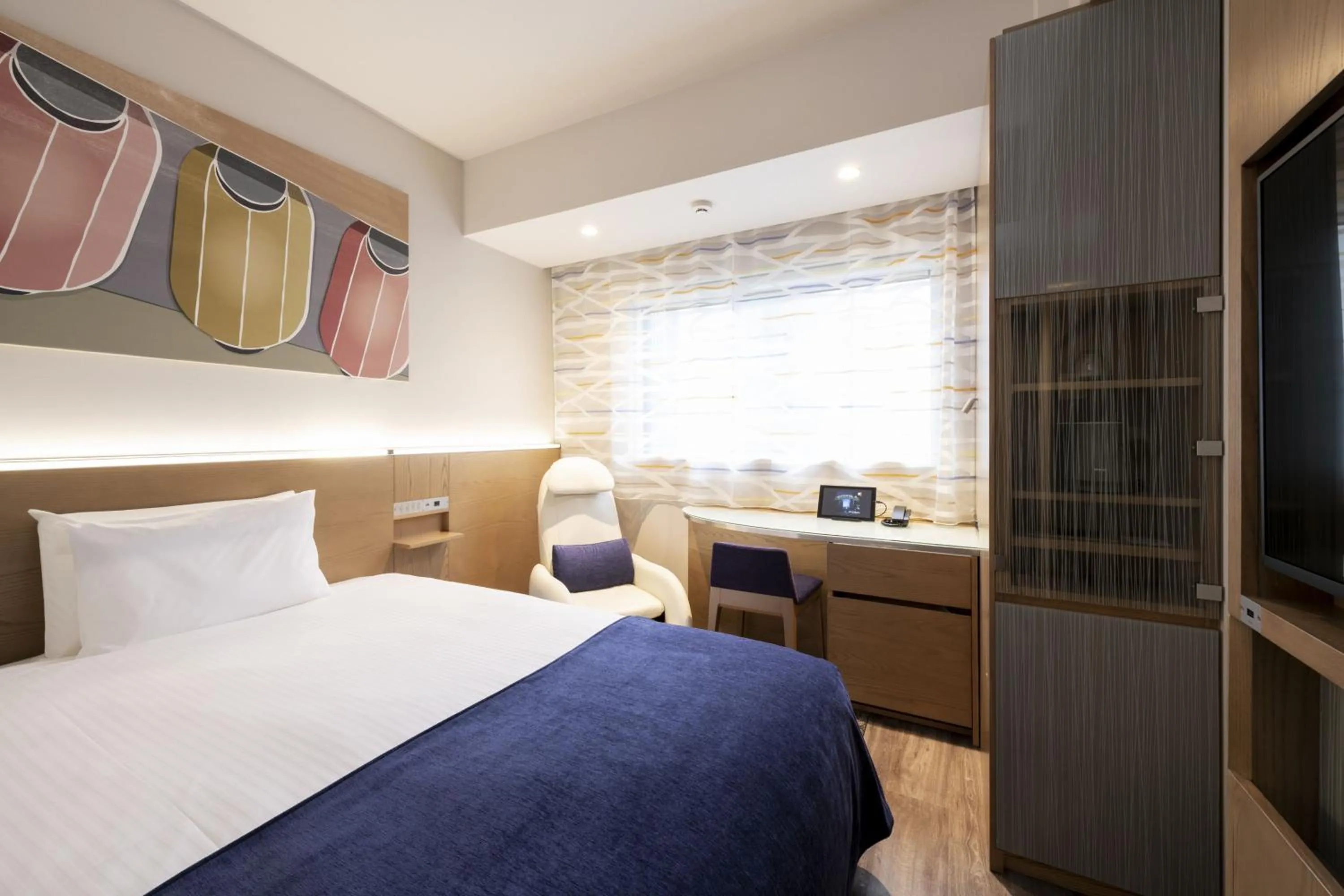 Photo of the whole room, Bed in remm Tokyo Kyobashi