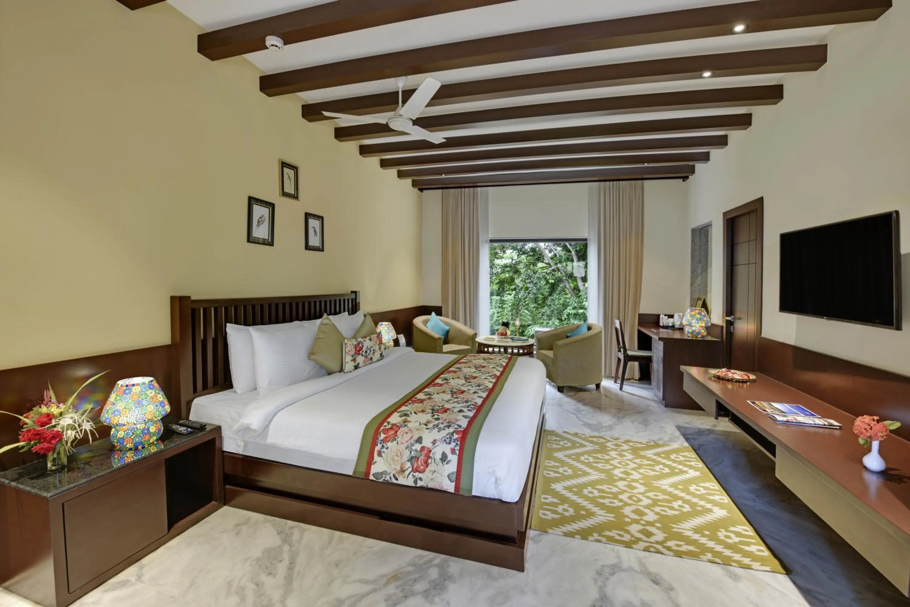 Photo of the whole room, Bed in The Kumbha Residency by Trulyy - A Luxury Resort and Spa