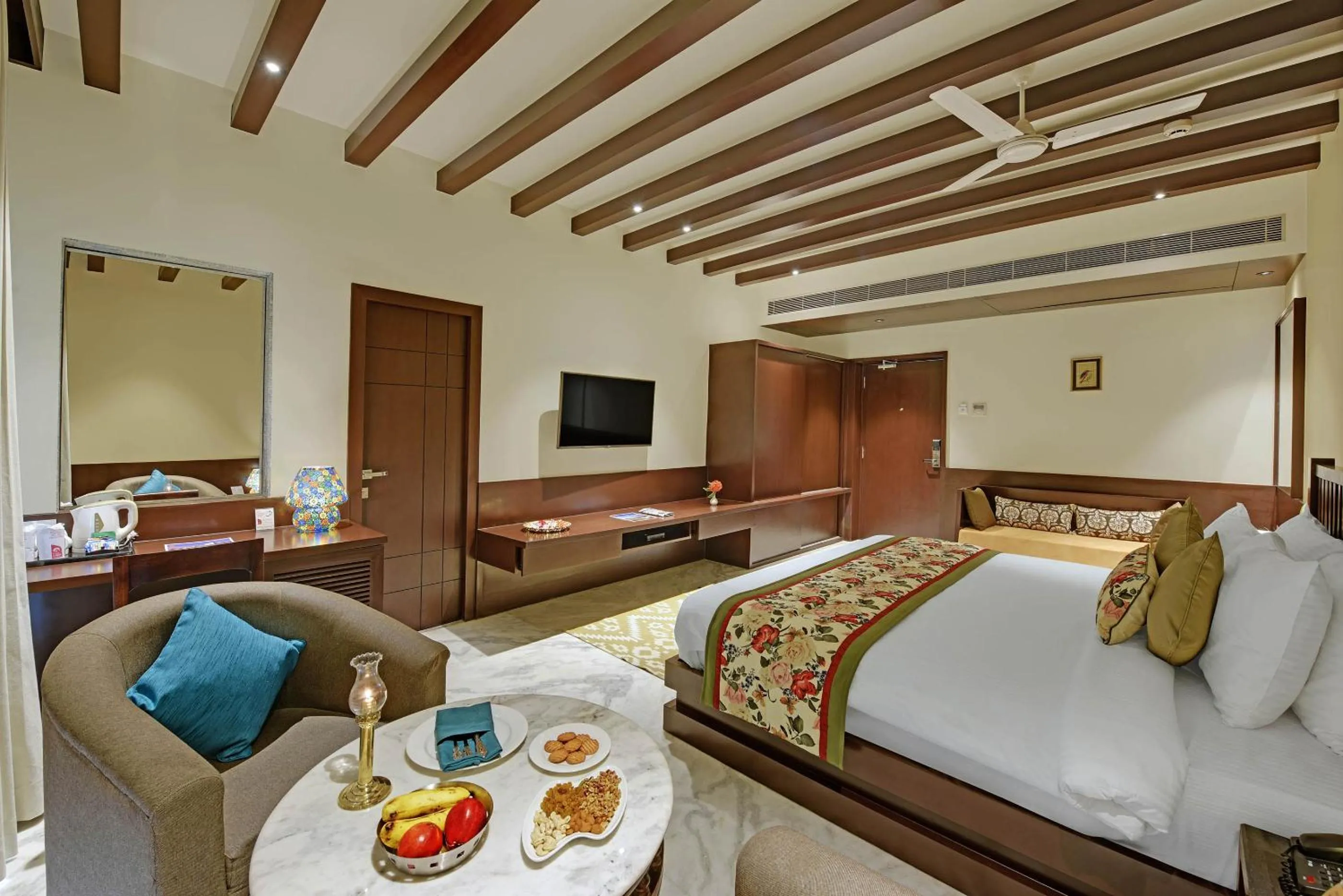 Bedroom, Bed in The Kumbha Residency by Trulyy - A Luxury Resort and Spa
