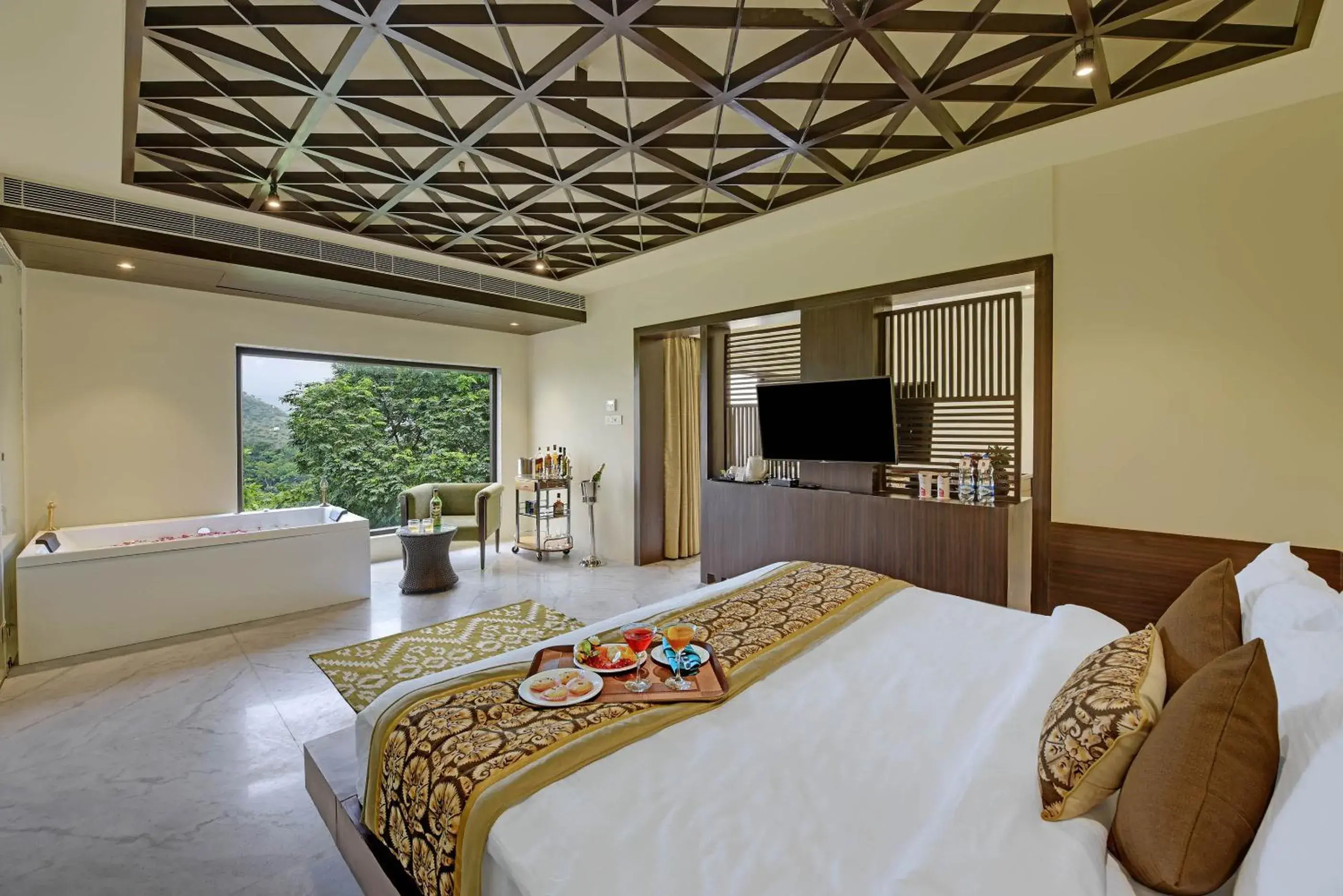 Bedroom, Bed in The Kumbha Residency by Trulyy - A Luxury Resort and Spa Bedroom, Bed in The Kumbha Residency by Trulyy - A Luxury Resort and Spa