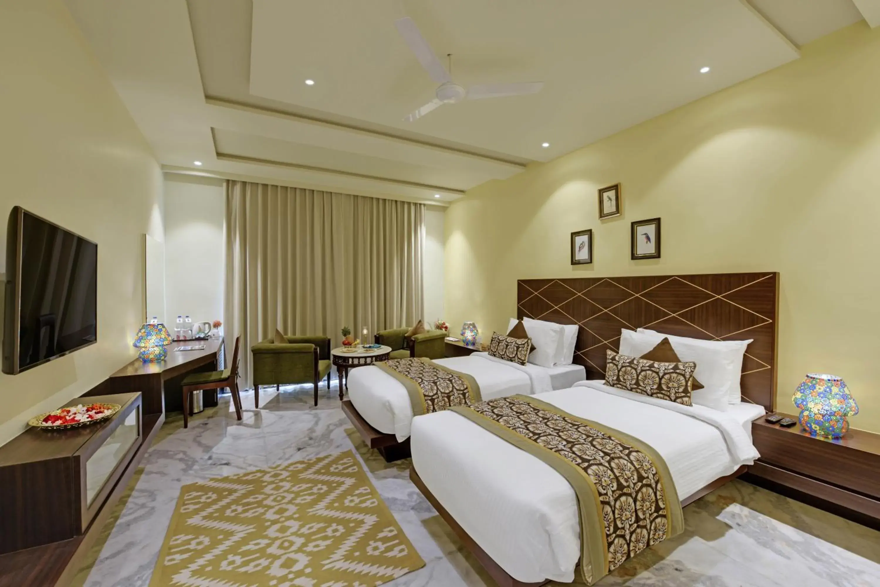 Photo of the whole room, Bed in The Kumbha Residency by Trulyy - A Luxury Resort and Spa Photo of the whole room, Bed in The Kumbha Residency by Trulyy - A Luxury Resort and Spa