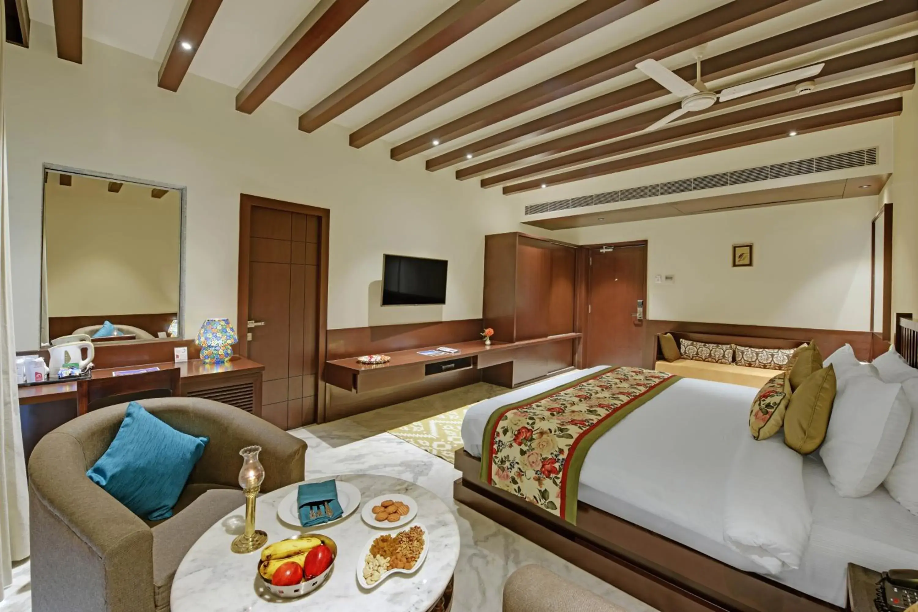 Photo of the whole room, Bed in The Kumbha Residency by Trulyy - A Luxury Resort and Spa Photo of the whole room, Bed in The Kumbha Residency by Trulyy - A Luxury Resort and Spa