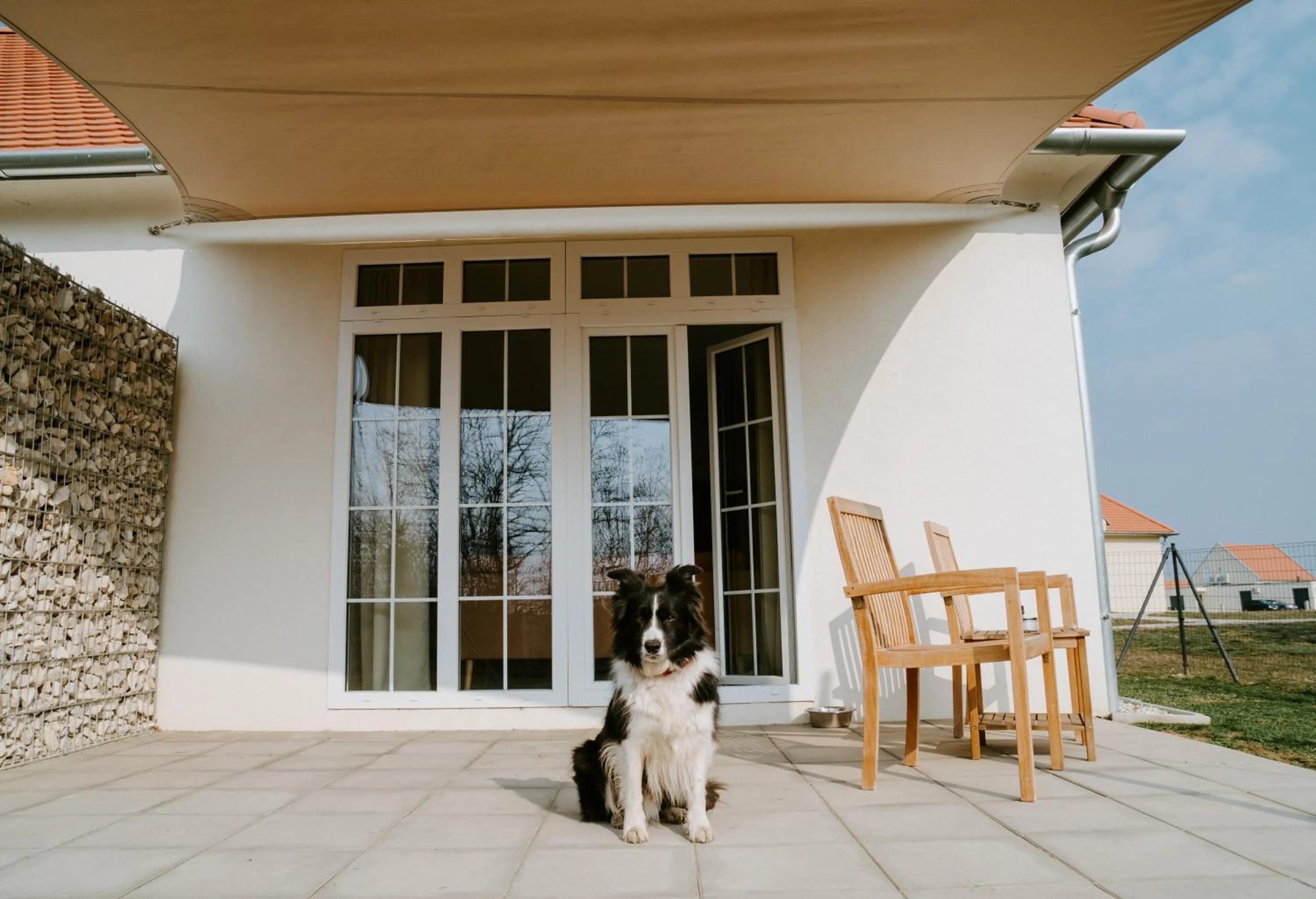 Garden in Chalets Franciska Major, Pro Village
