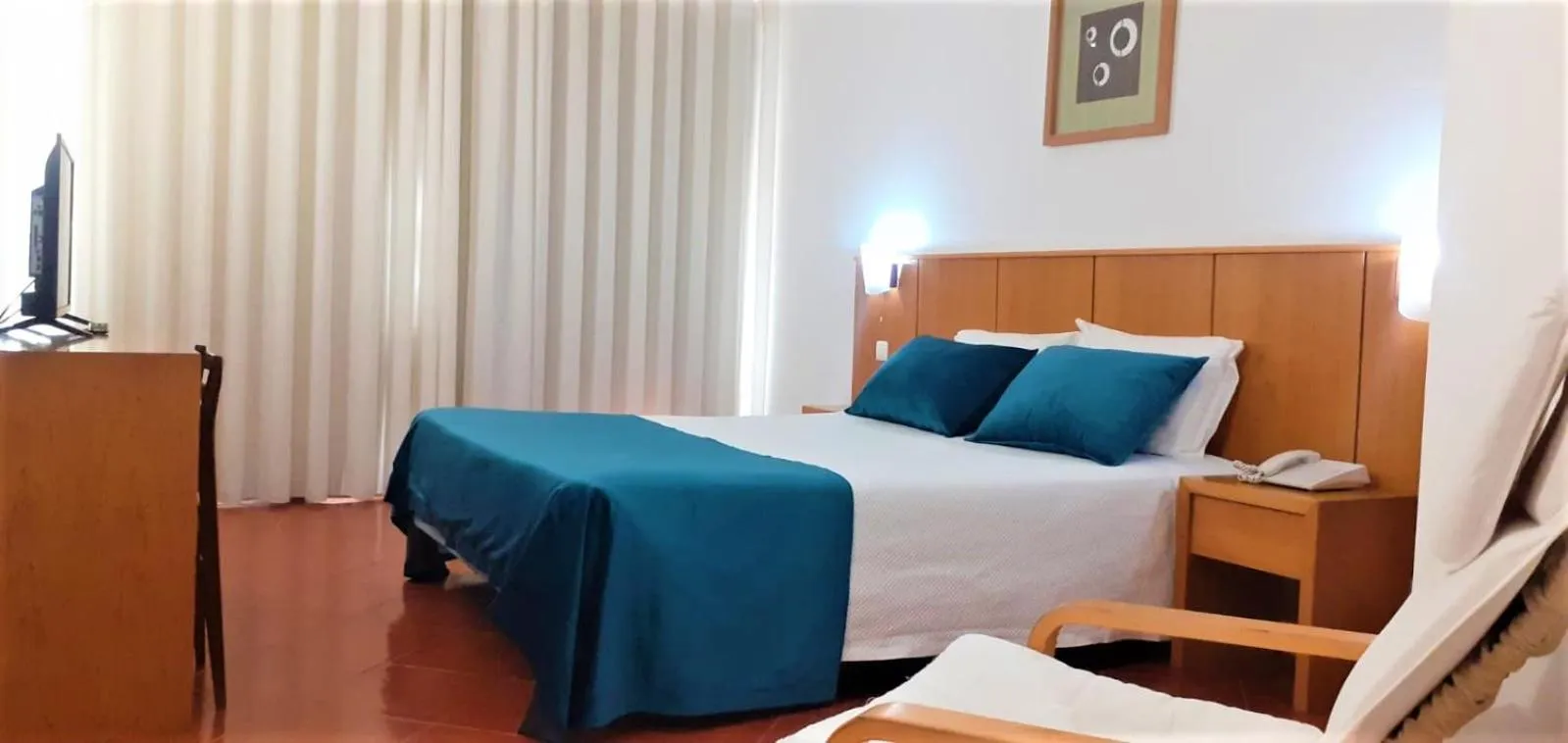 Bed in Hotel Santa Cruz