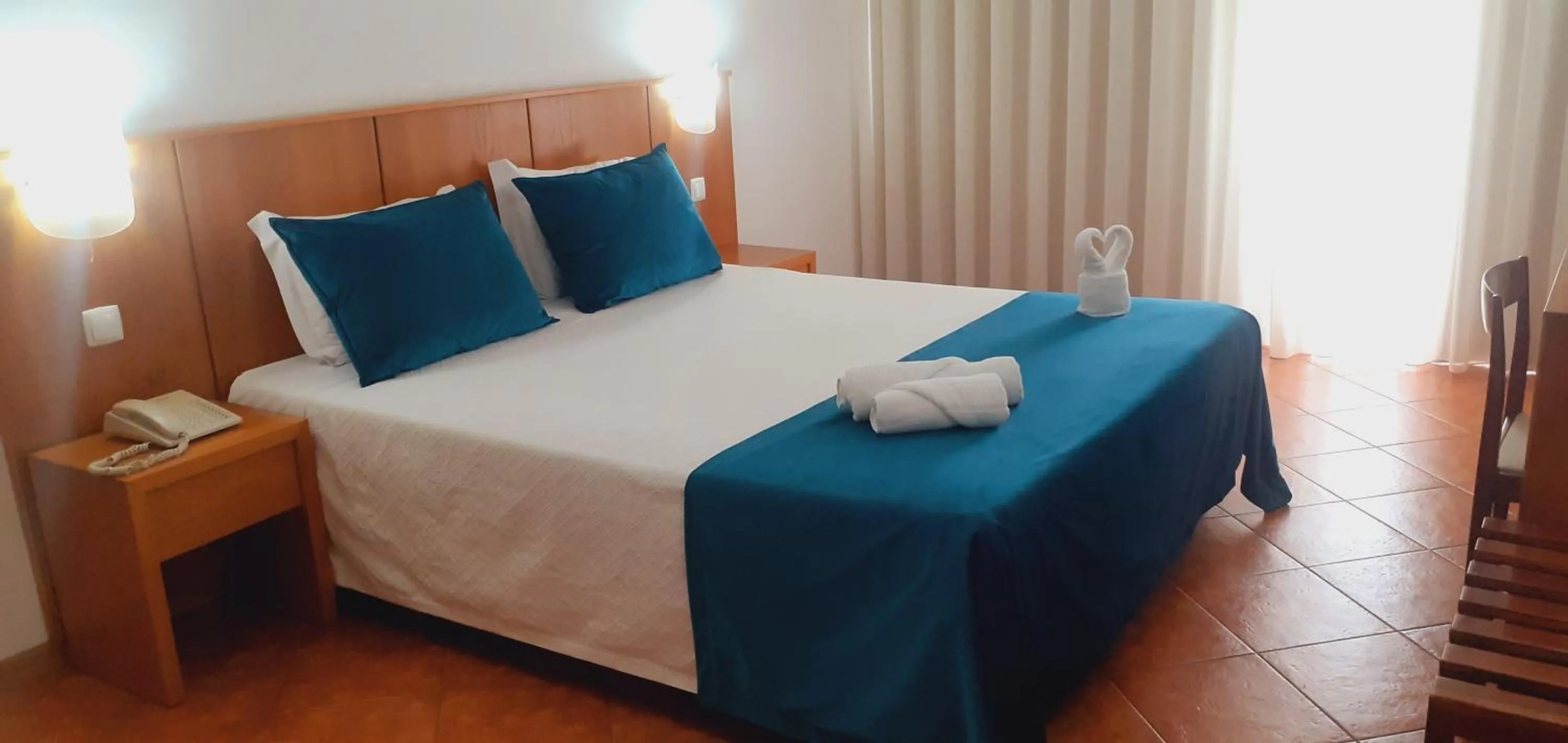 Bed in Hotel Santa Cruz