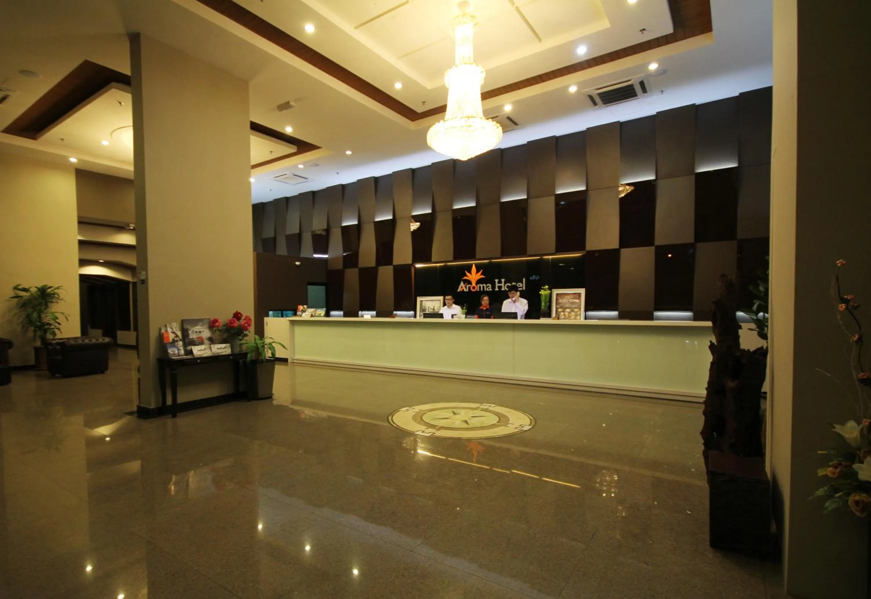 Lobby or reception in Aroma Hotel