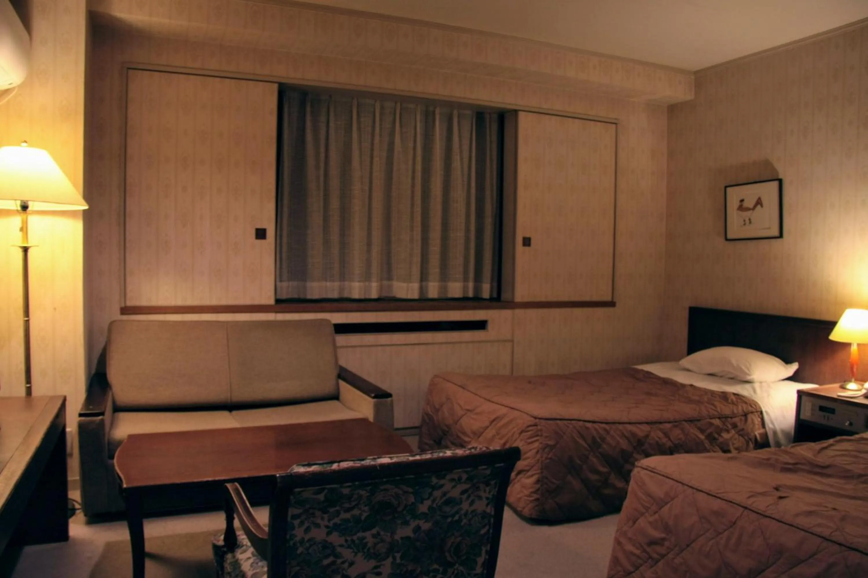 Bed in Kawaguchiko Hotel