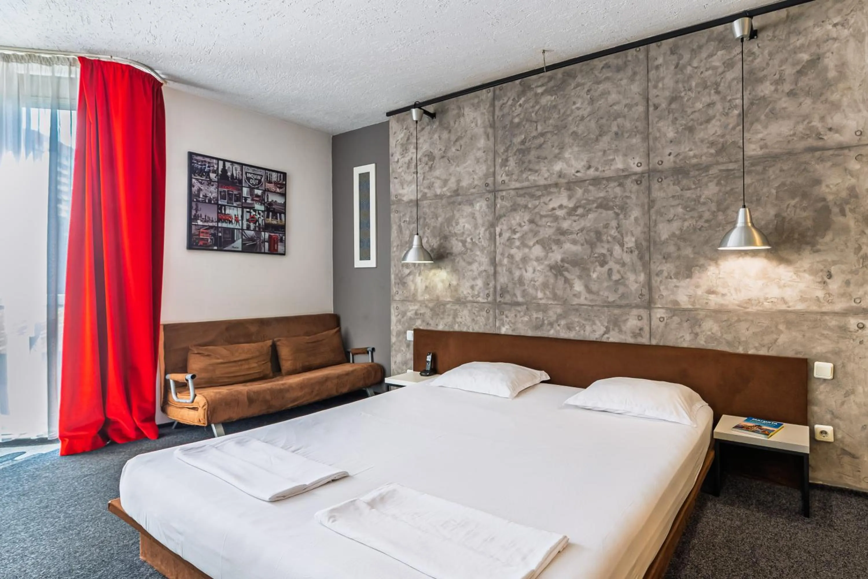 Bed in Art Hotel Simona