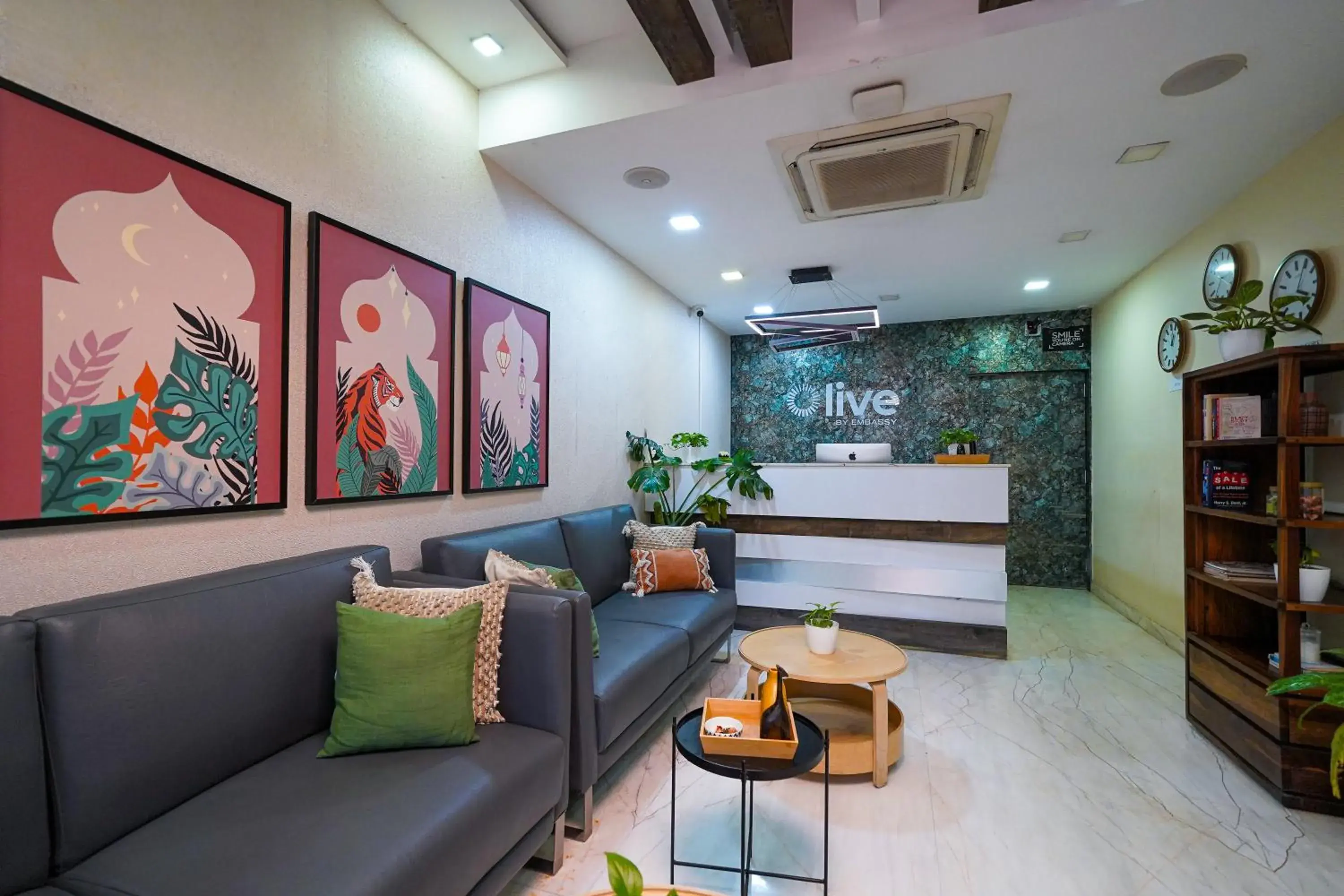 Lobby or reception in Olive Zip Btm Layout by Embassy Group Lobby or reception in Olive Zip Btm Layout by Embassy Group