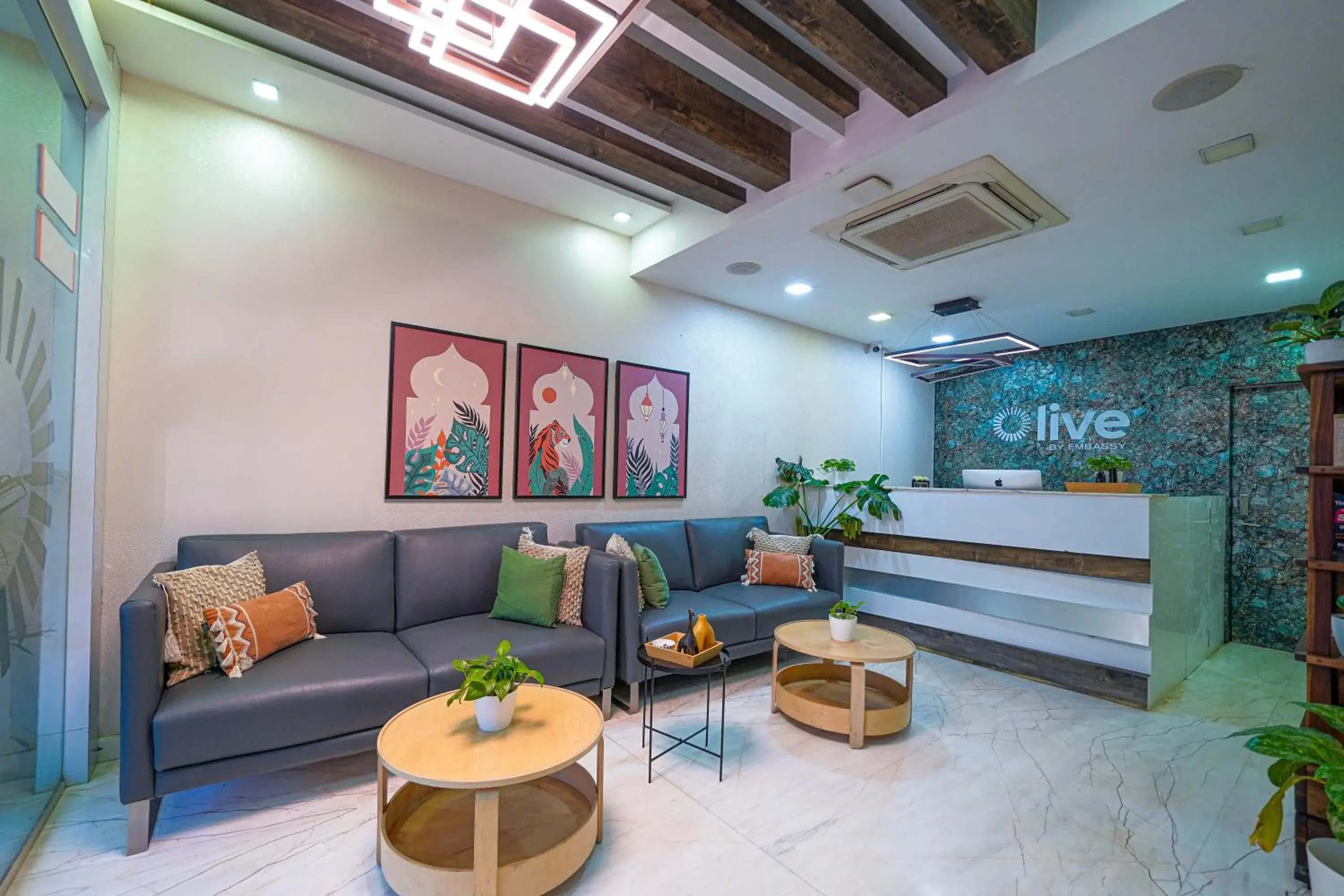 Lobby or reception in Olive Zip Btm Layout by Embassy Group Lobby or reception in Olive Zip Btm Layout by Embassy Group