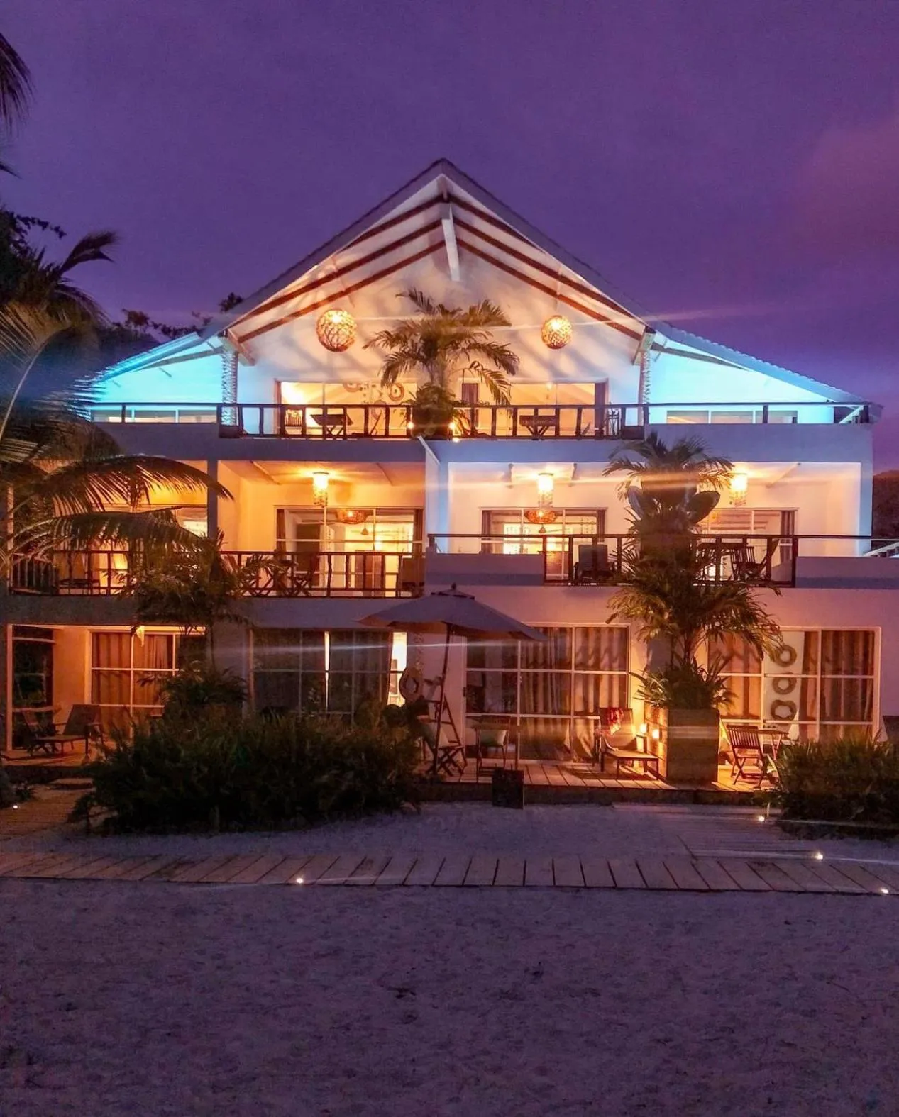 Property building in Bliss Hotel Praslin