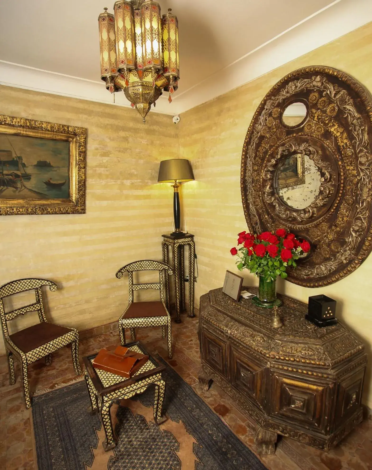 Lobby or reception in Riad ILayka Lobby or reception in Riad ILayka