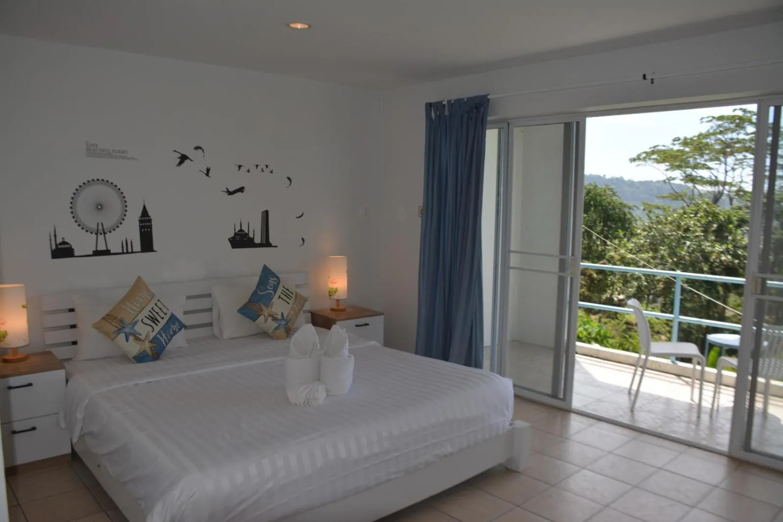 Balcony/Terrace, Bed in Baan Suan Villa 1