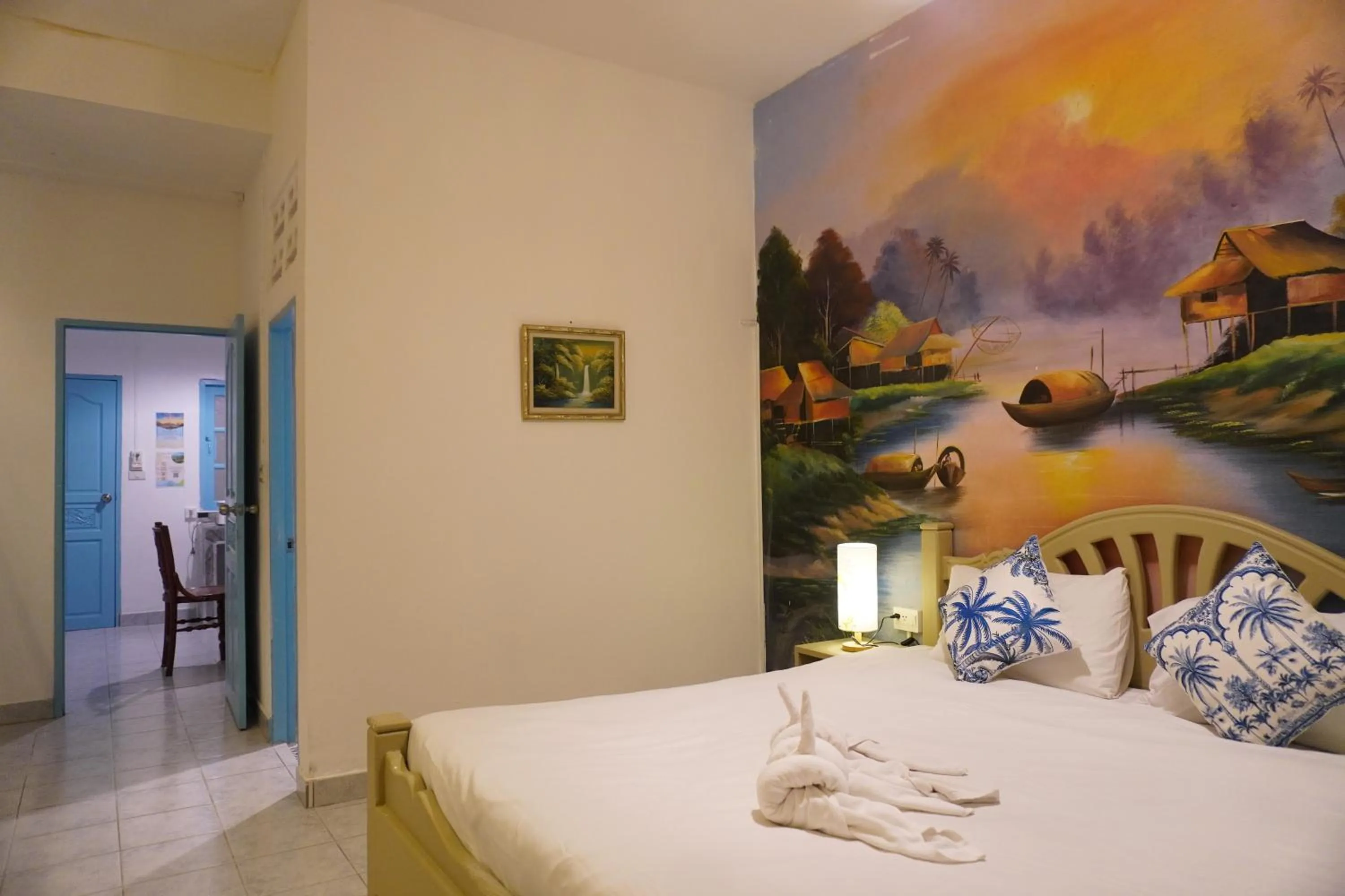 Bedroom, Bed in Baan Suan Villa 1