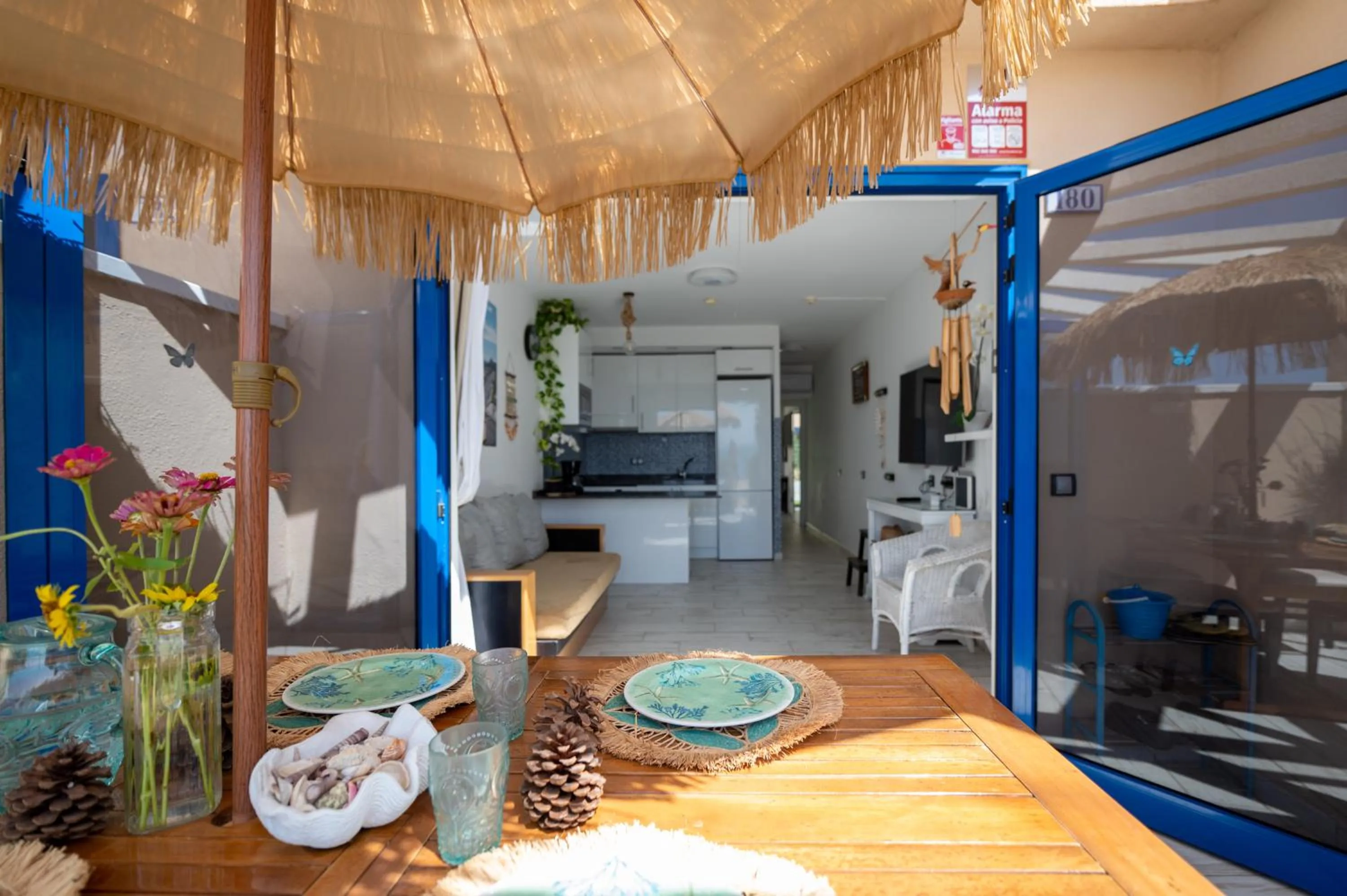 Balcony/Terrace in Apartamentos Playa Feliz