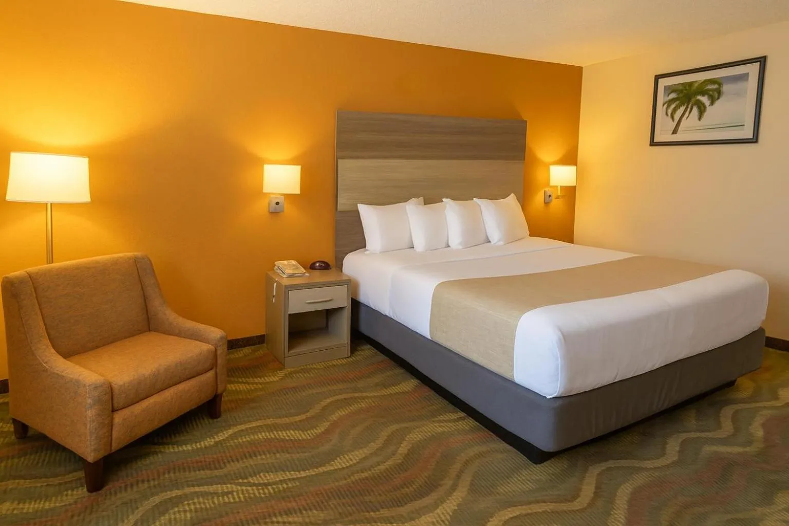 Bed in Travelodge by Wyndham Muskegon