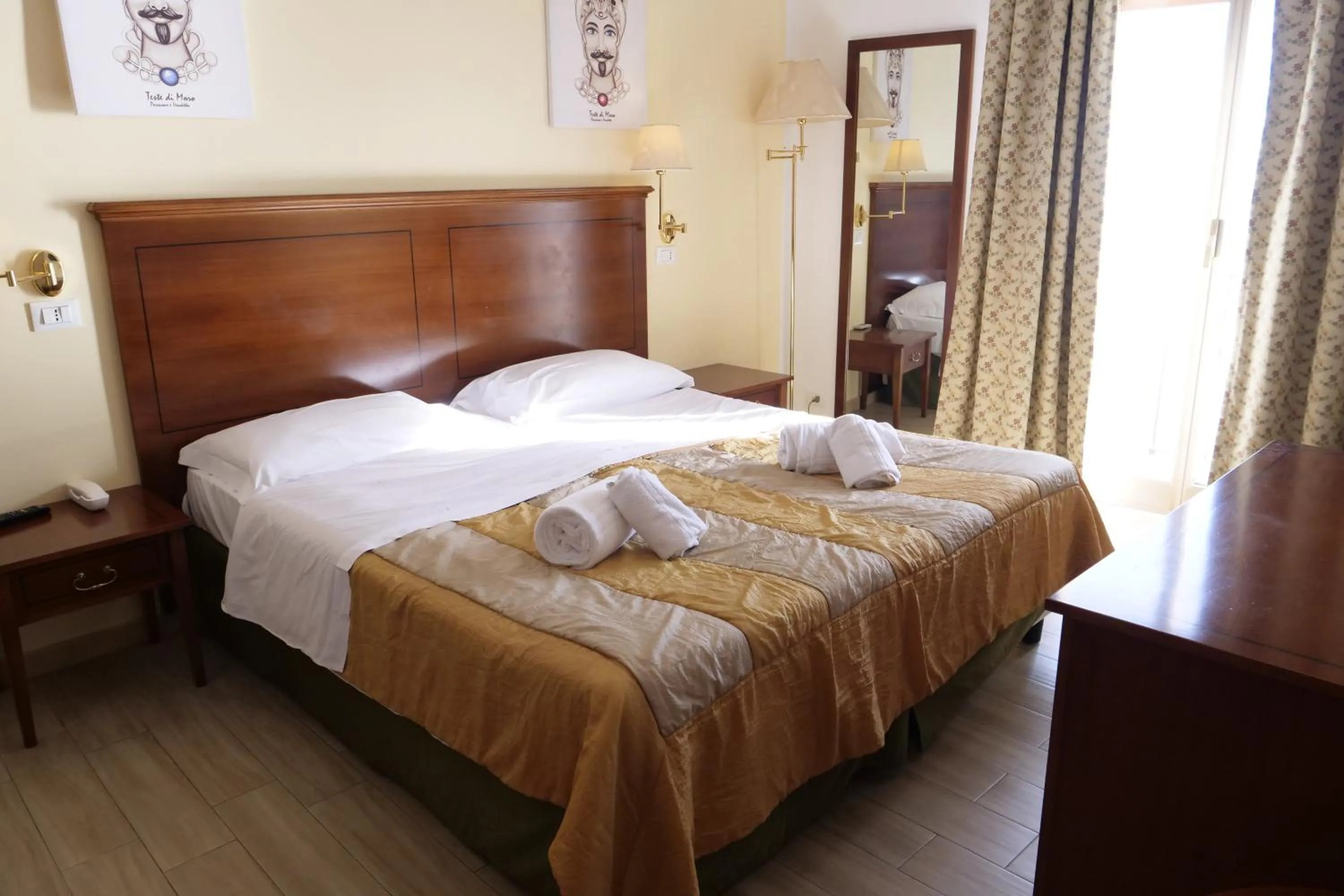 Bedroom, Bed in Hotel Elios Tao