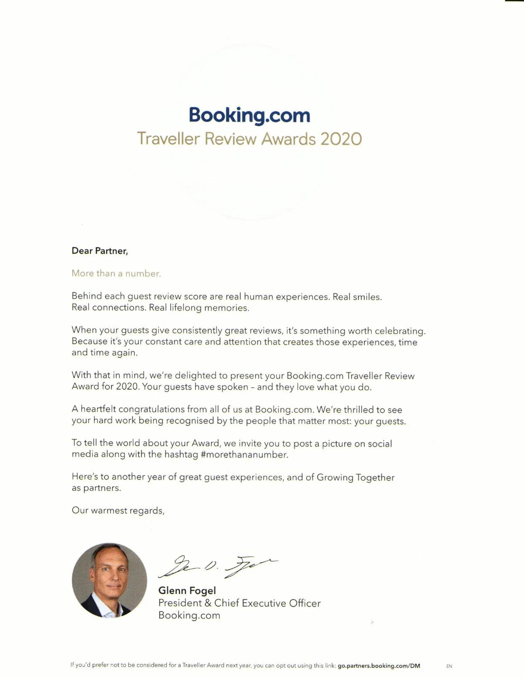 Certificate/Award in Executive Inn and Suites Wichita Falls