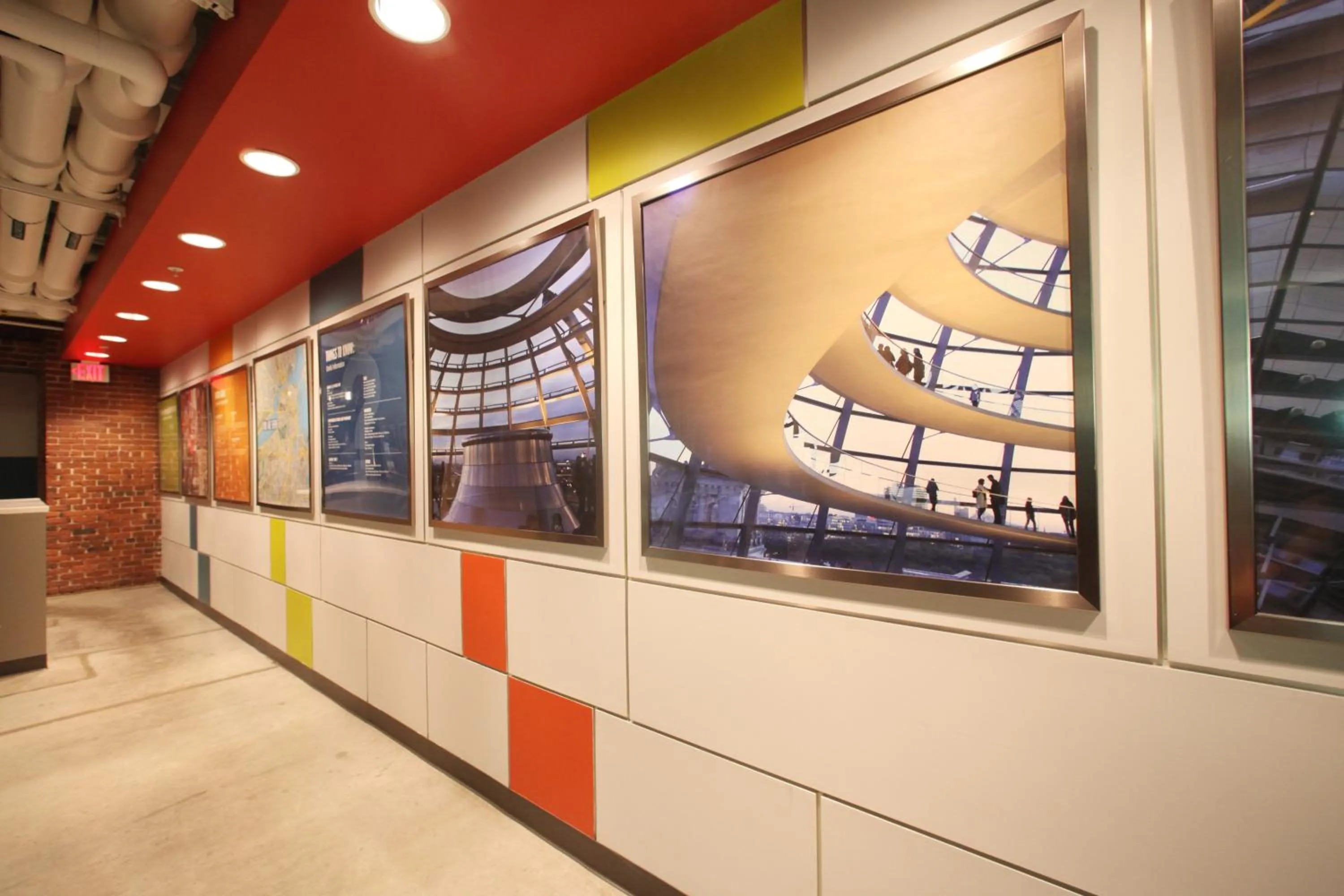 Decorative detail in HI Boston Hostel