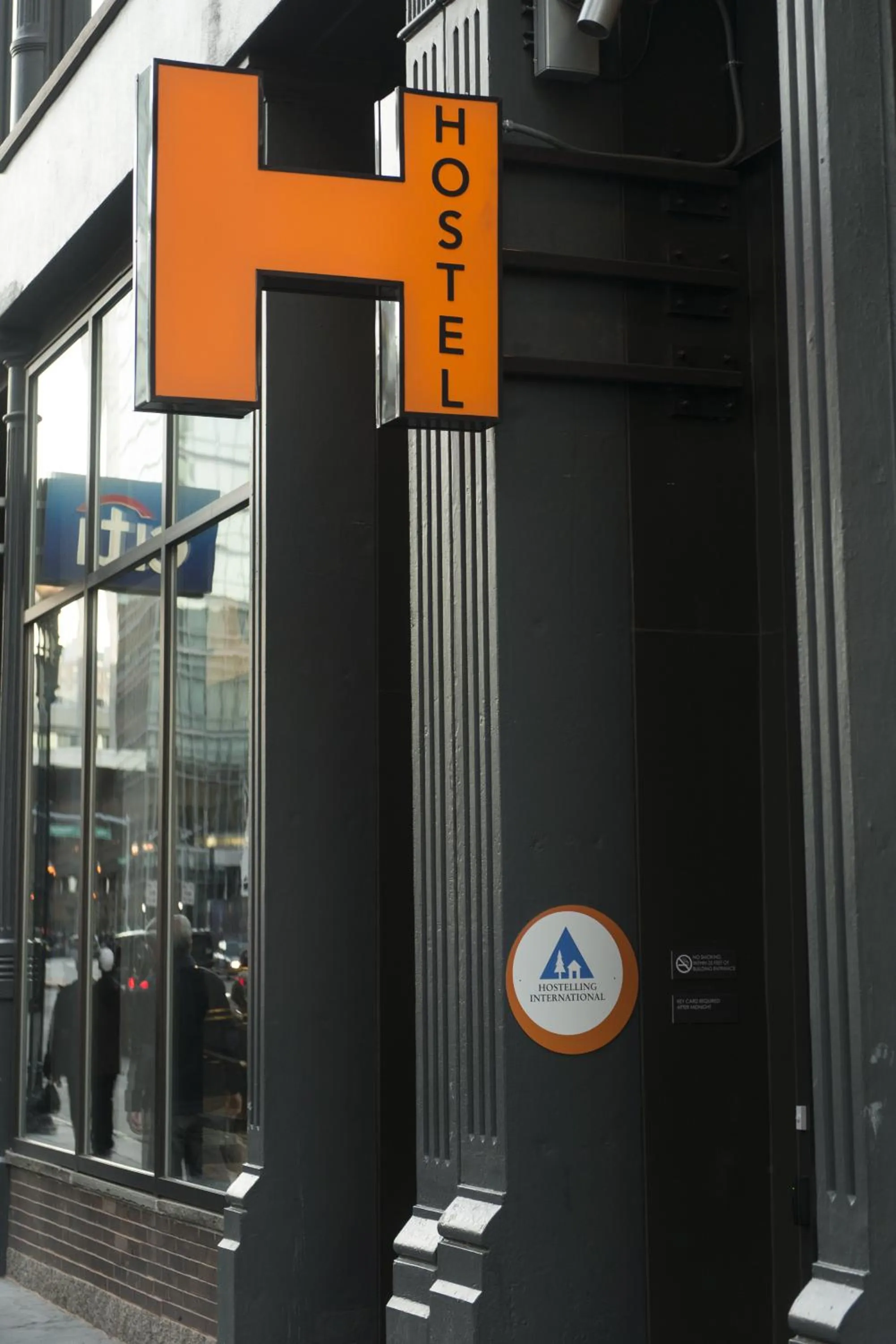 Facade/entrance in HI Boston Hostel