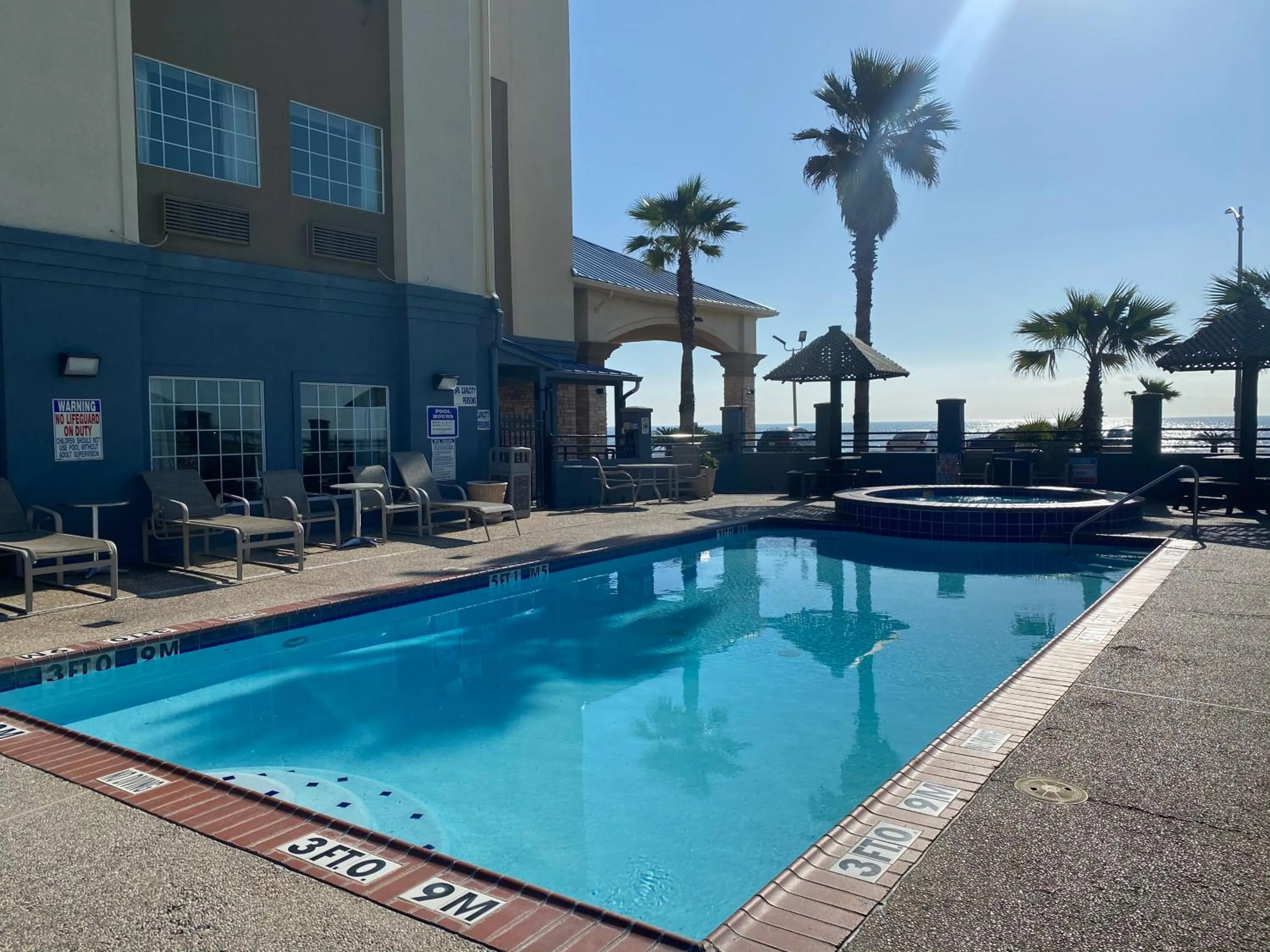 Swimming pool in Galveston Beach Hotel