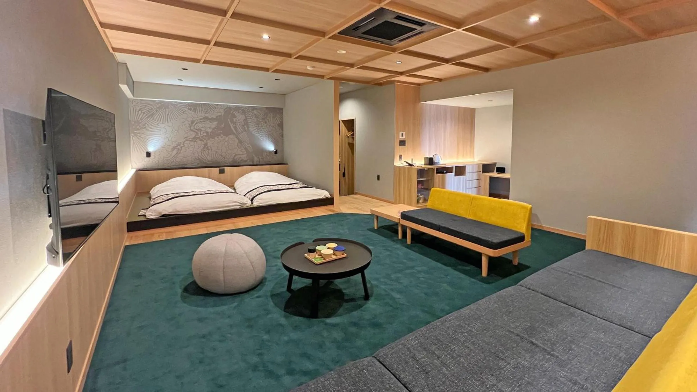 Photo of the whole room, Bed in Houshoutei