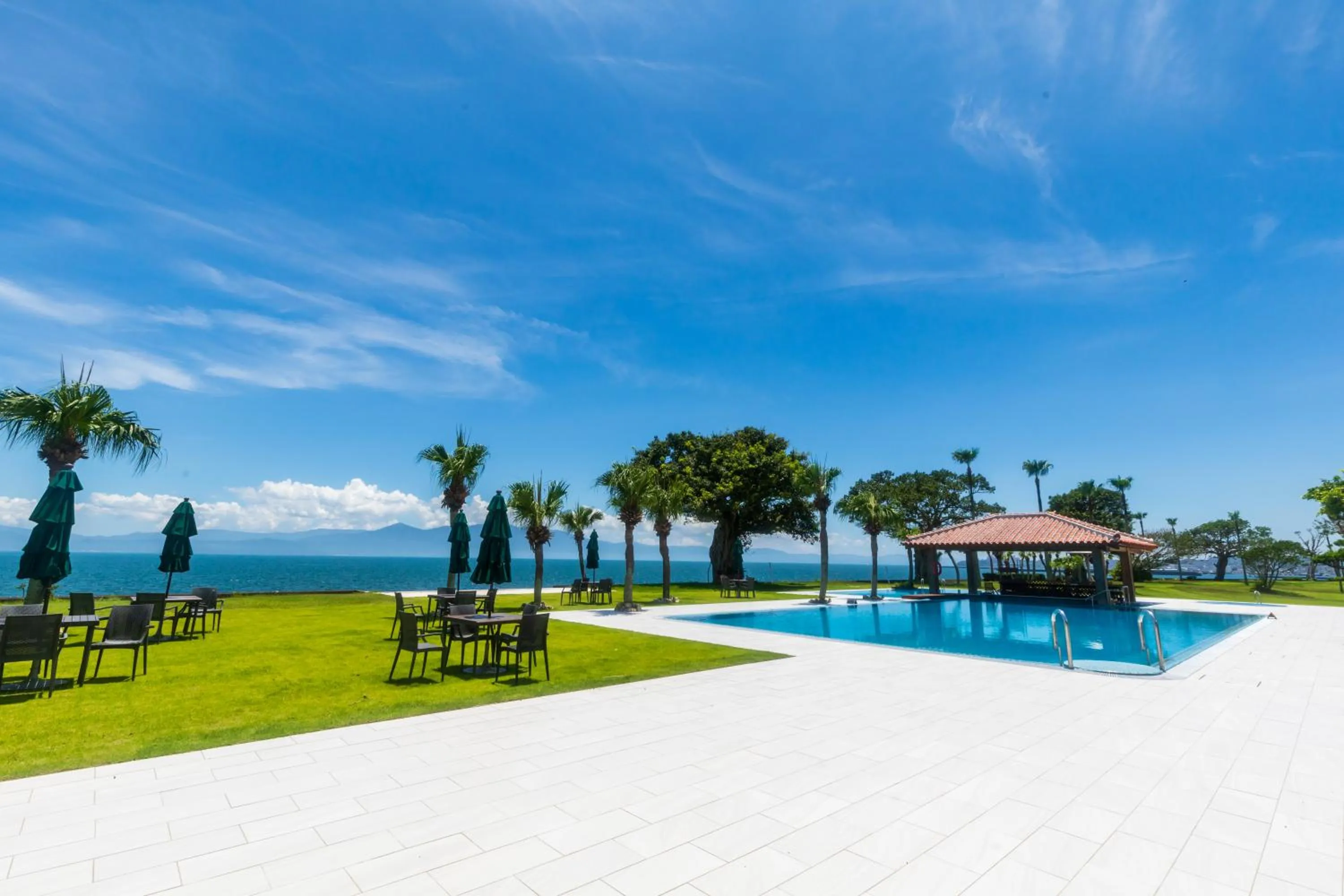 Swimming pool in Kagoshima Sunamushionsen Ibusuki Hakusuikan
