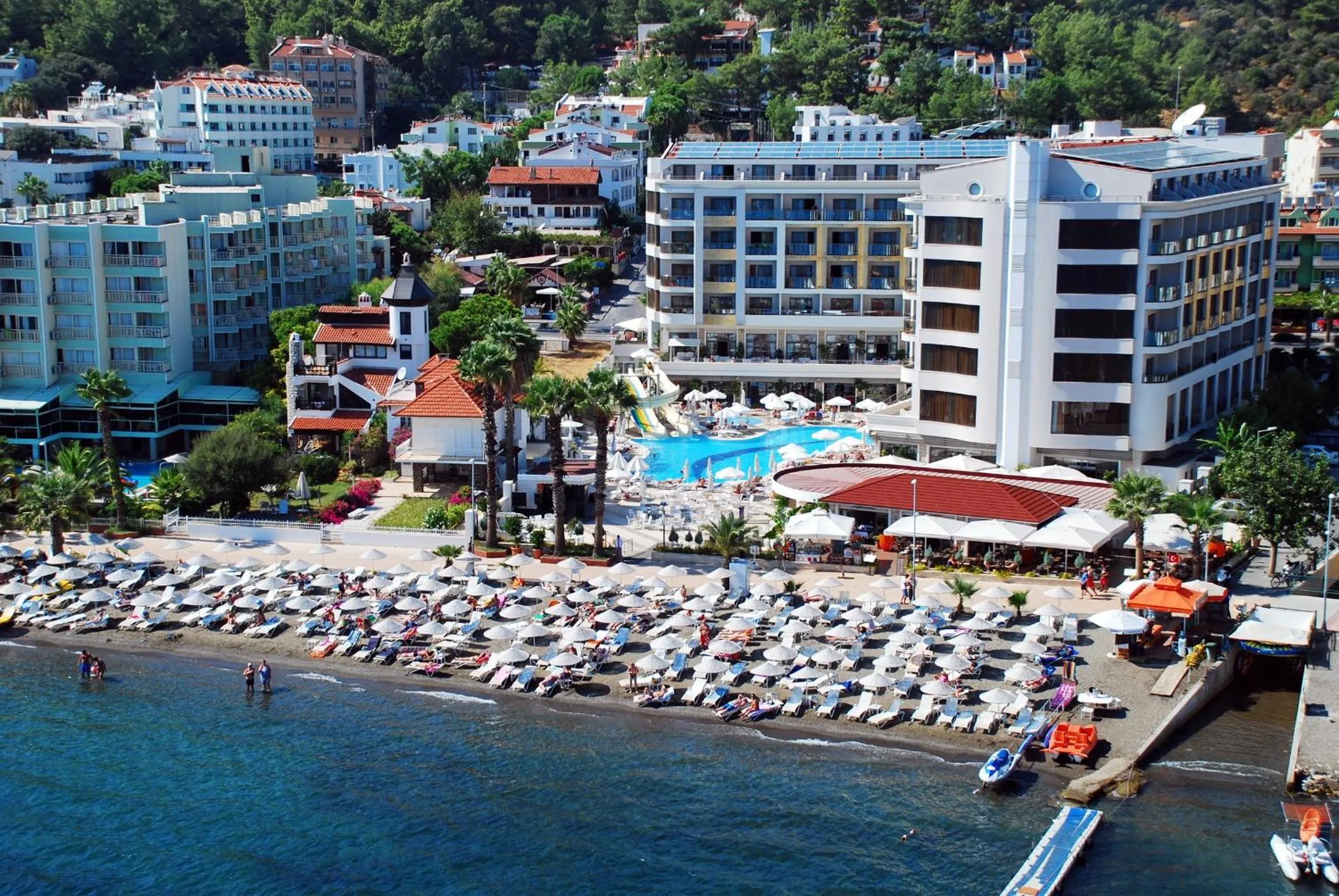 Bird's eye view in Golden Rock Beach