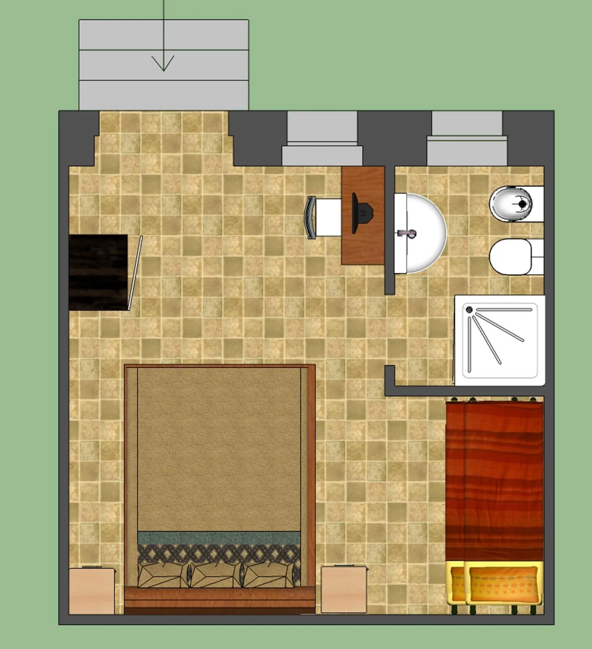 Bedroom in Rifugio Delle Grotte