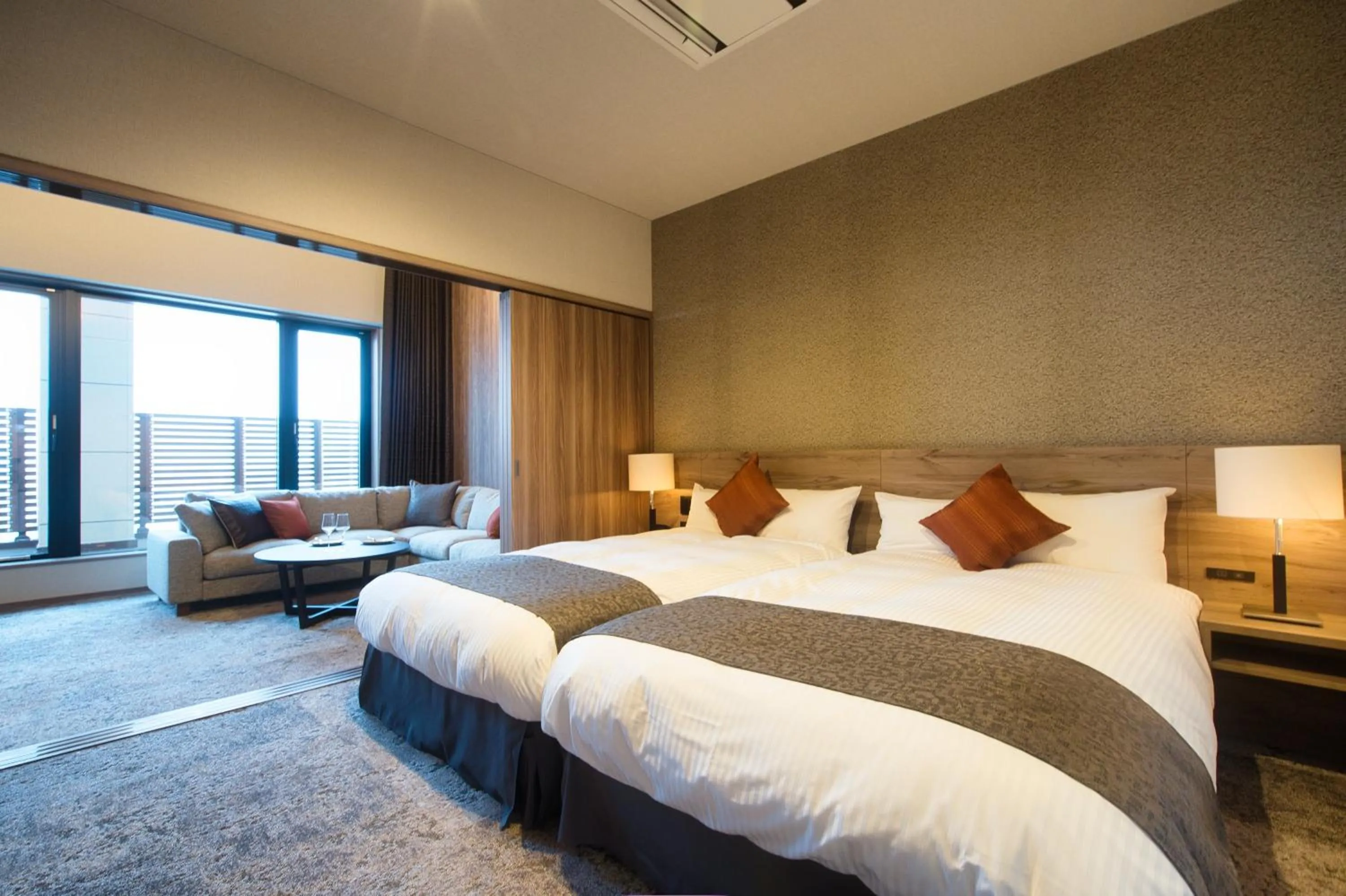 Bed in Winery Hotel and Condominium HITOHANA