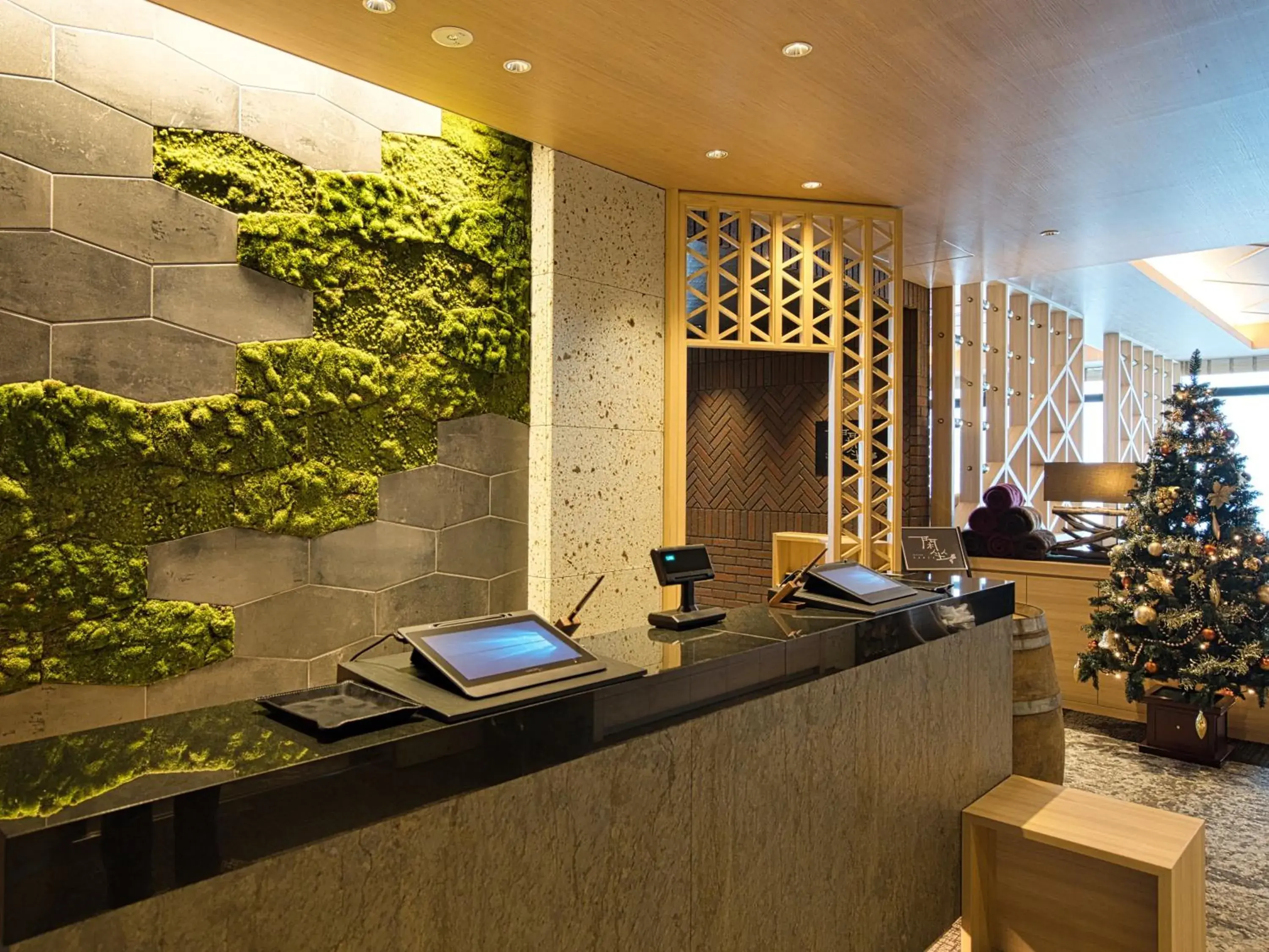 Lobby or reception in Winery Hotel and Condominium HITOHANA Lobby or reception in Winery Hotel and Condominium HITOHANA