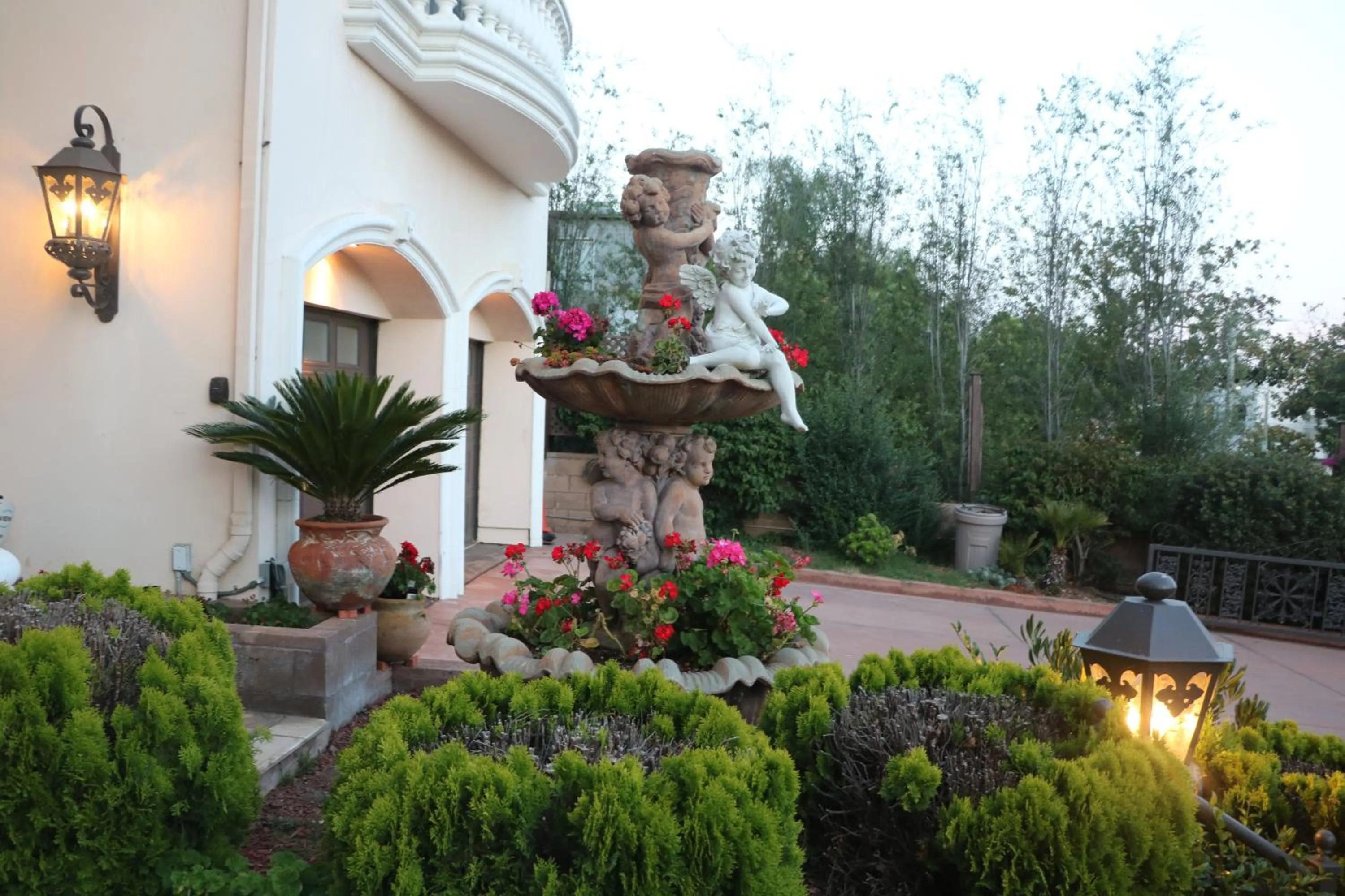 Facade/entrance in Entire Second Flr - Santa Monica Luxury Roman Villa