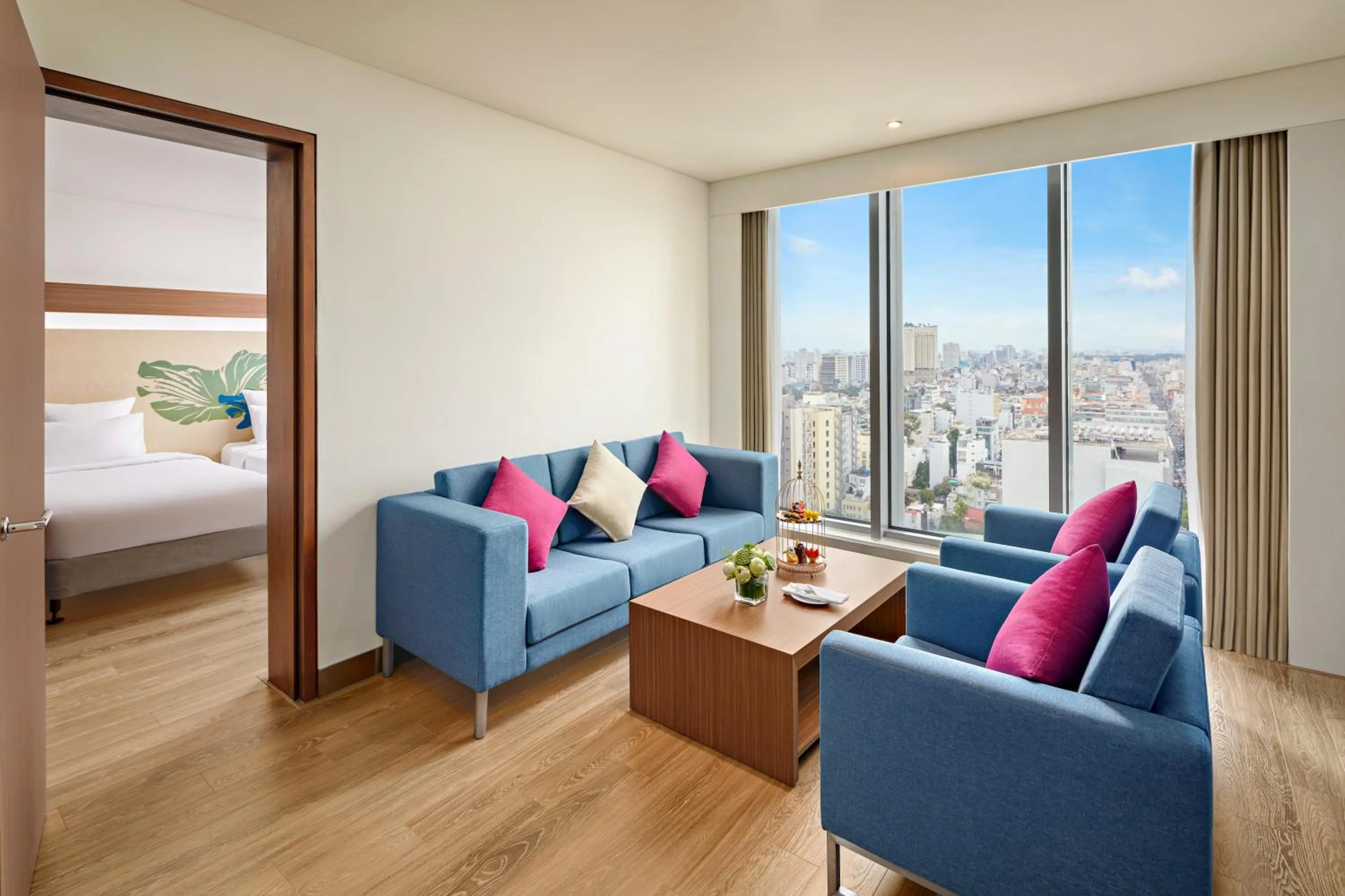 Bed in Novotel Saigon Centre