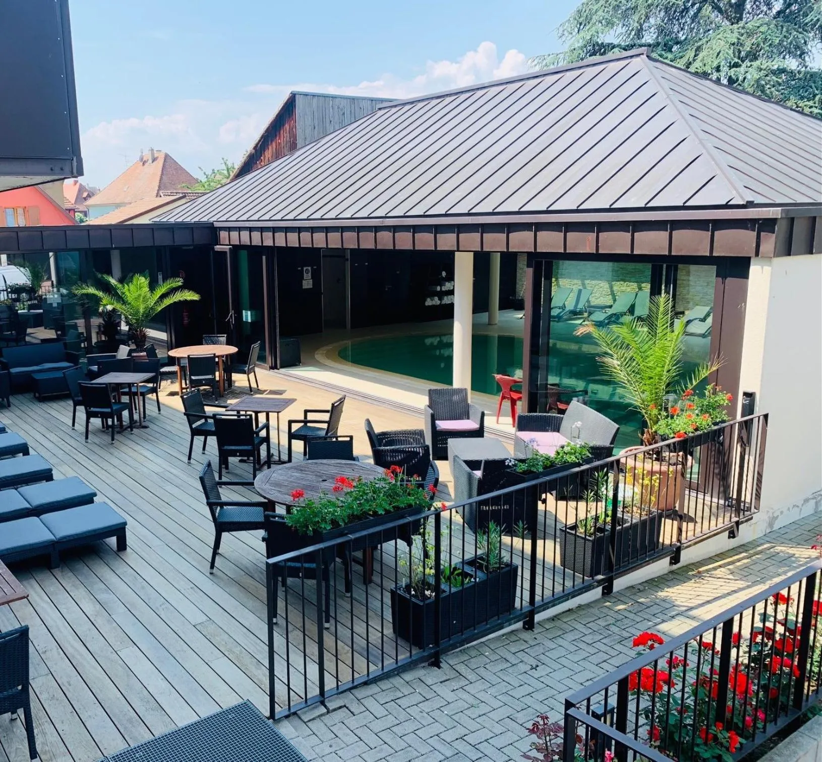 Patio in Résidence Les Cigogneaux