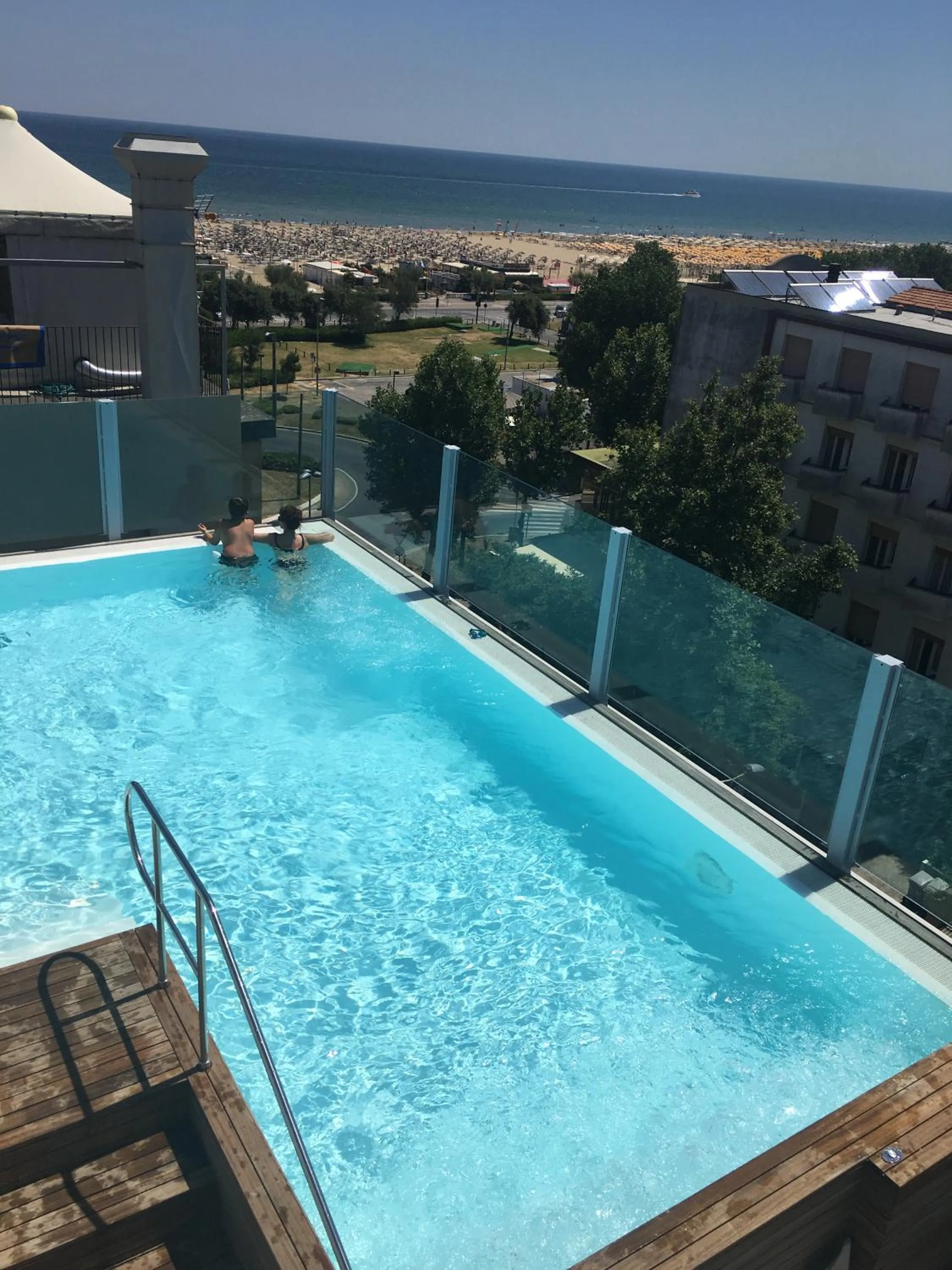 Pool view in Hotel City