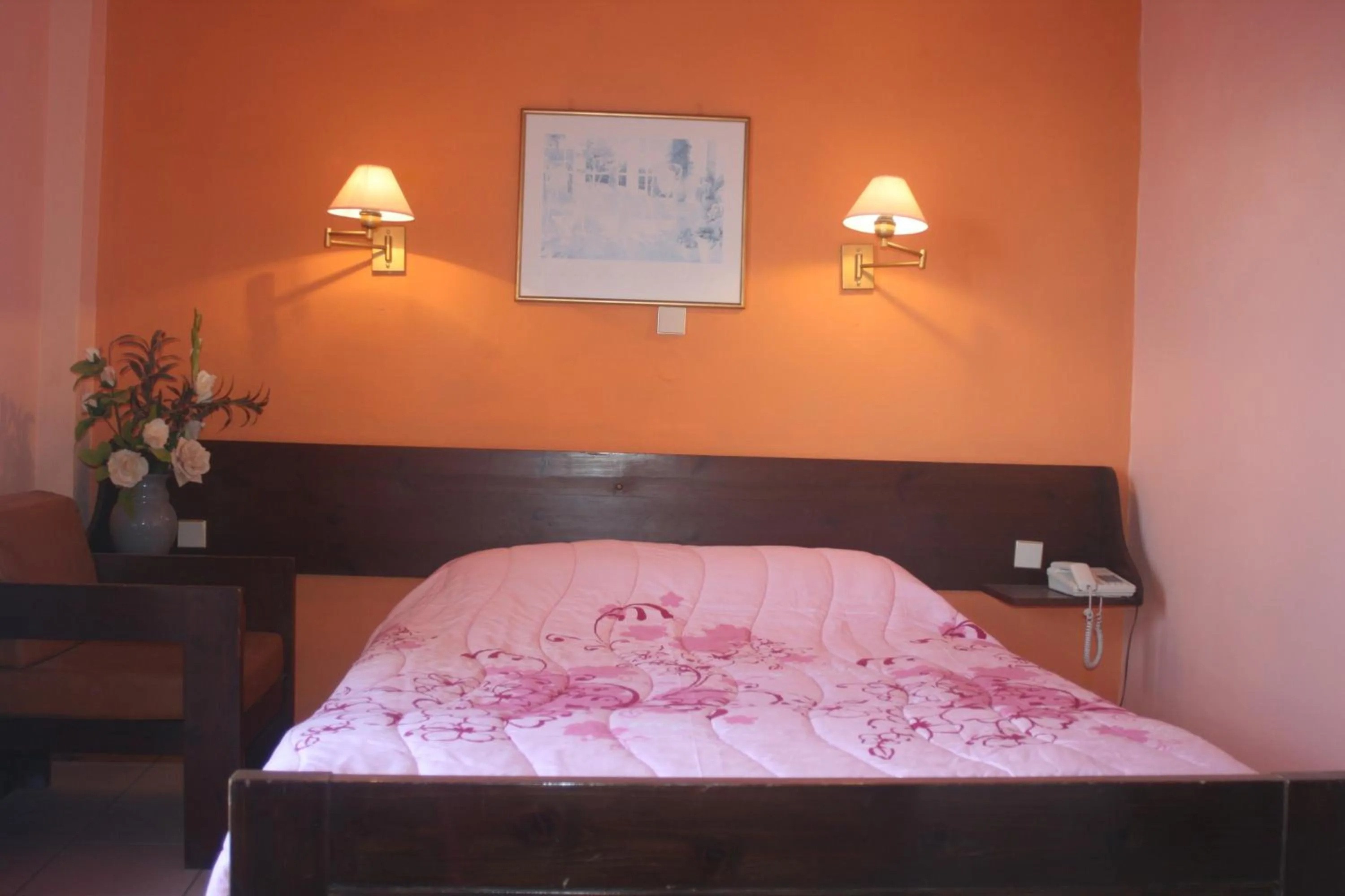 Bed in Aegli Hotel