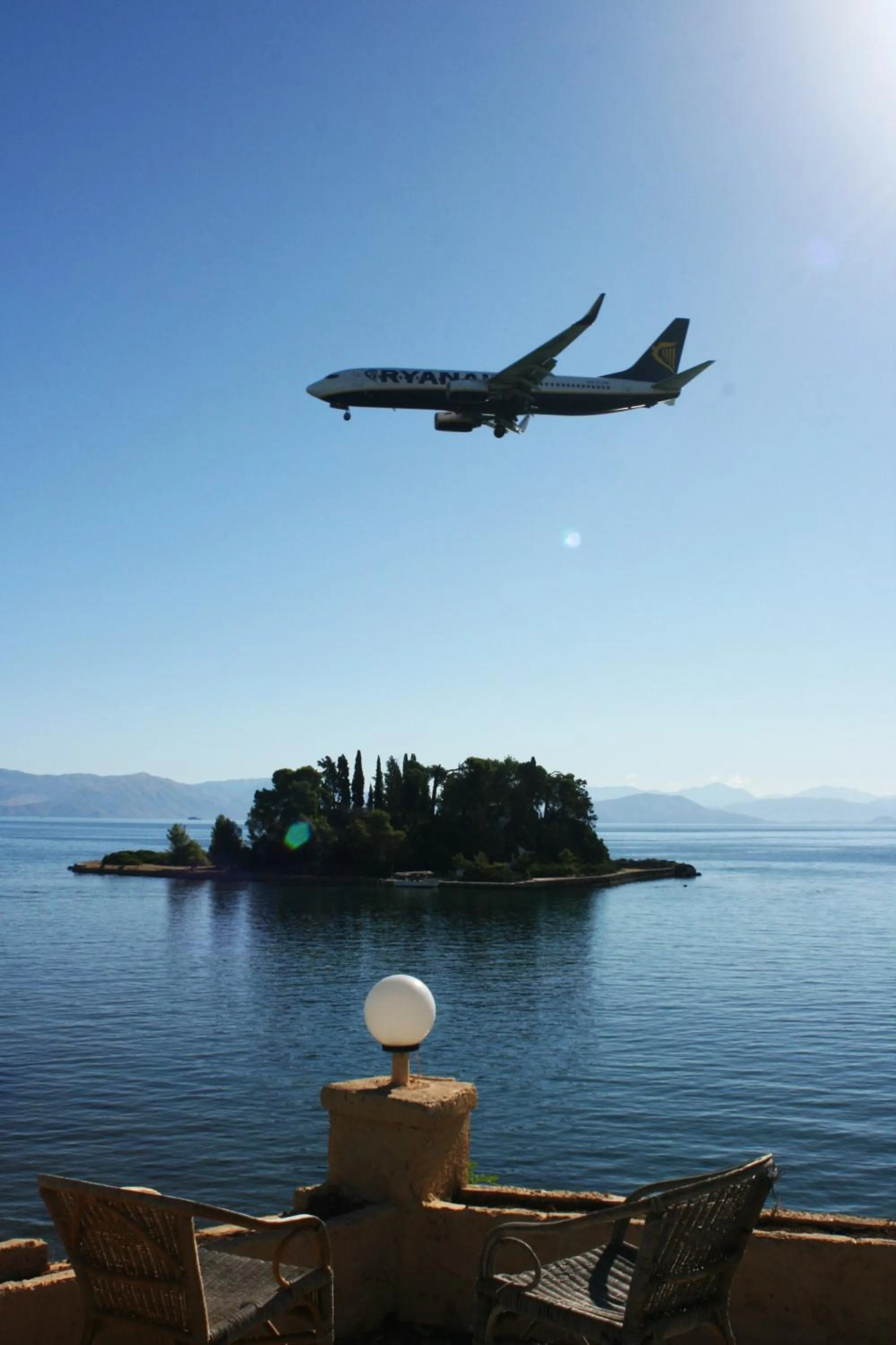 Patio in Aegli Hotel