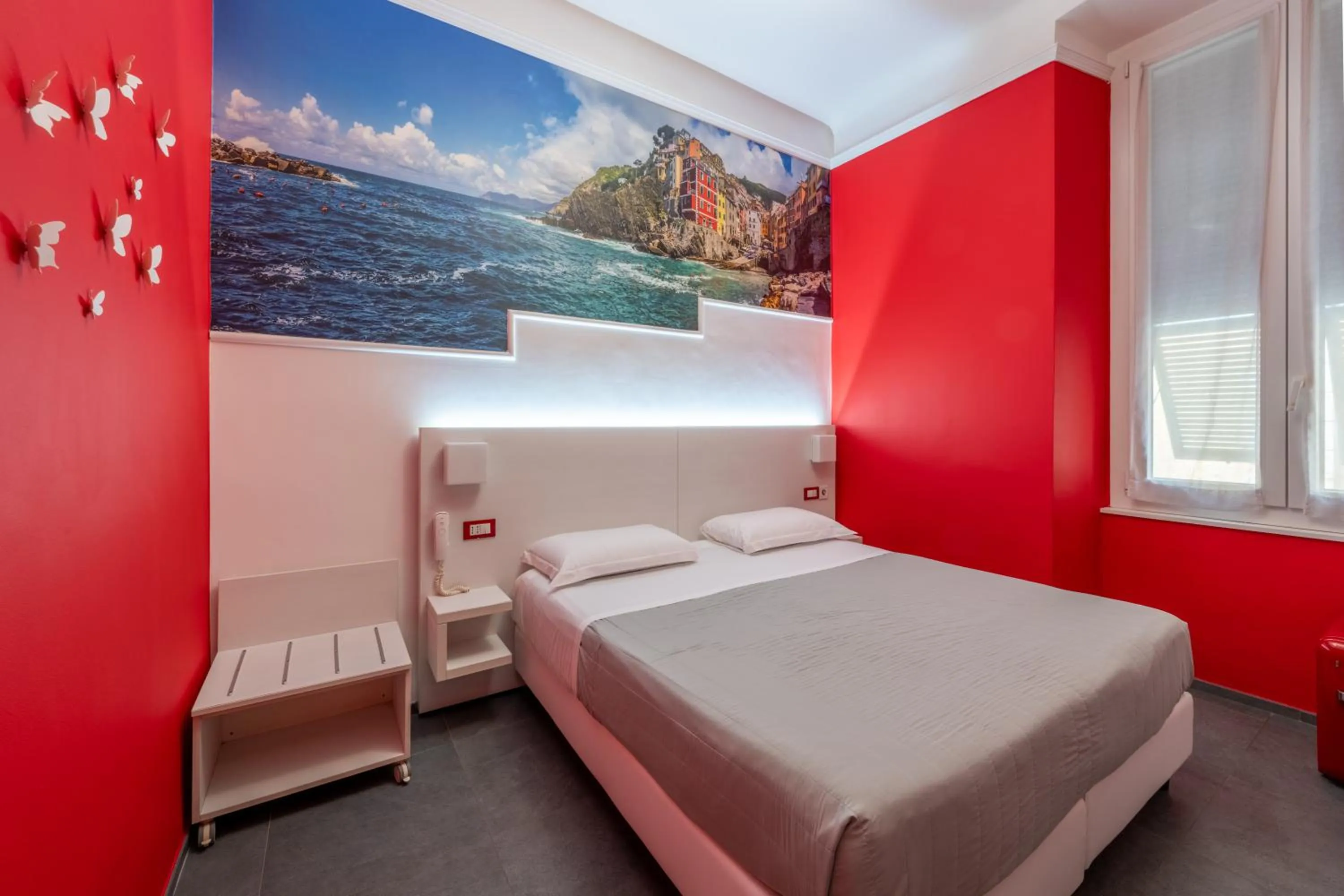 Bedroom, Bed in Hotel Fiume