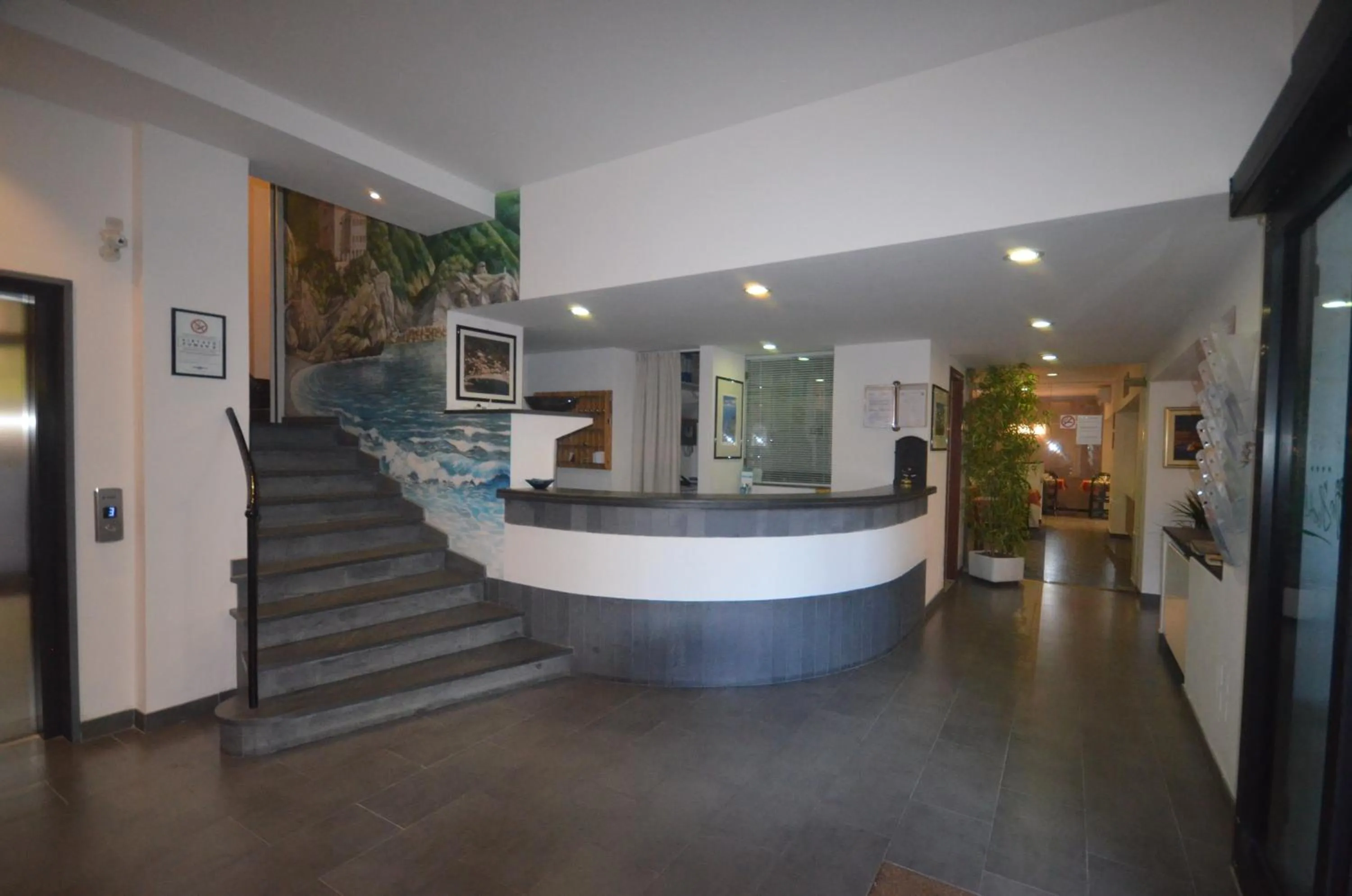 Lobby or reception in Hotel Palme