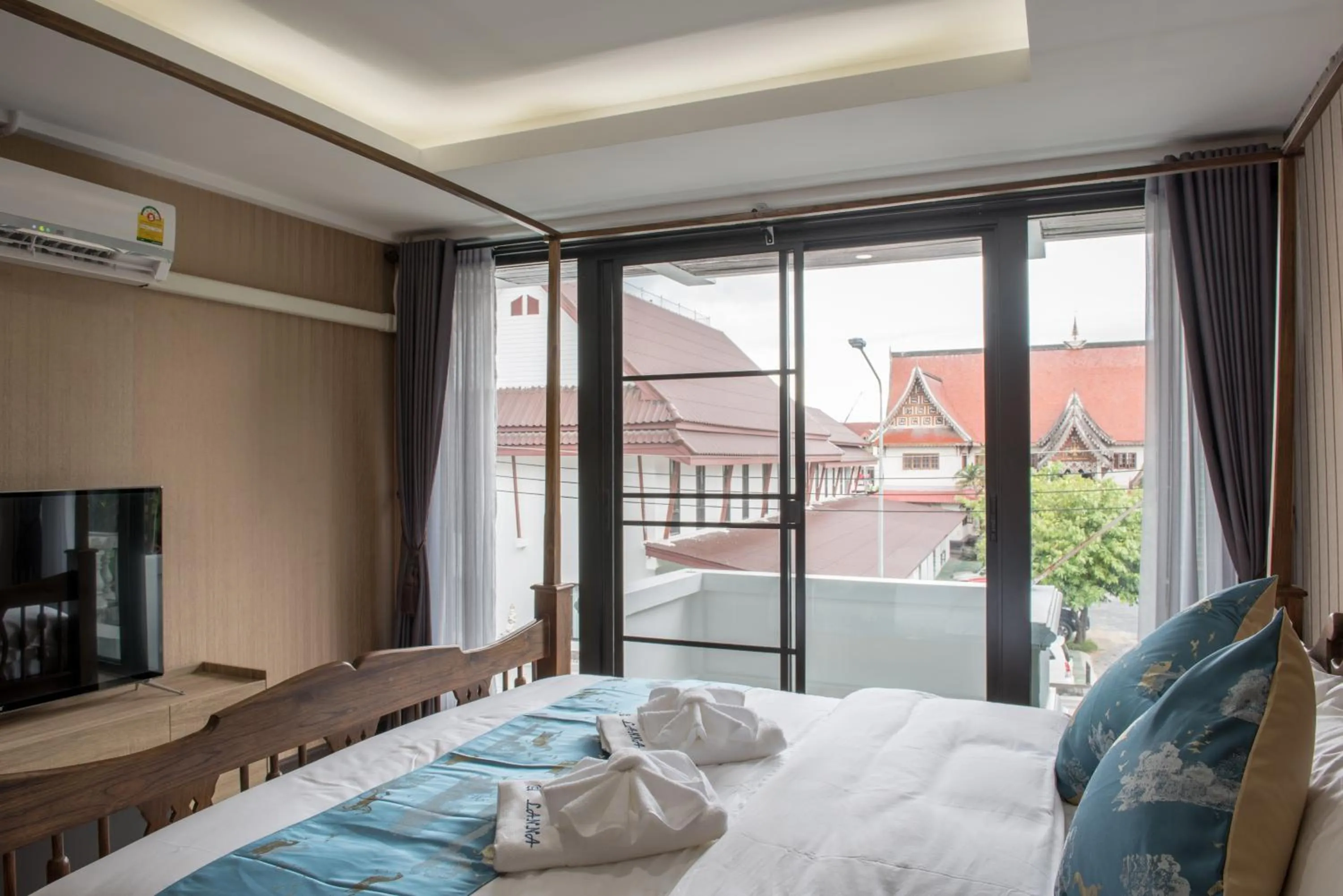 Bed in A Lanna Boutique House